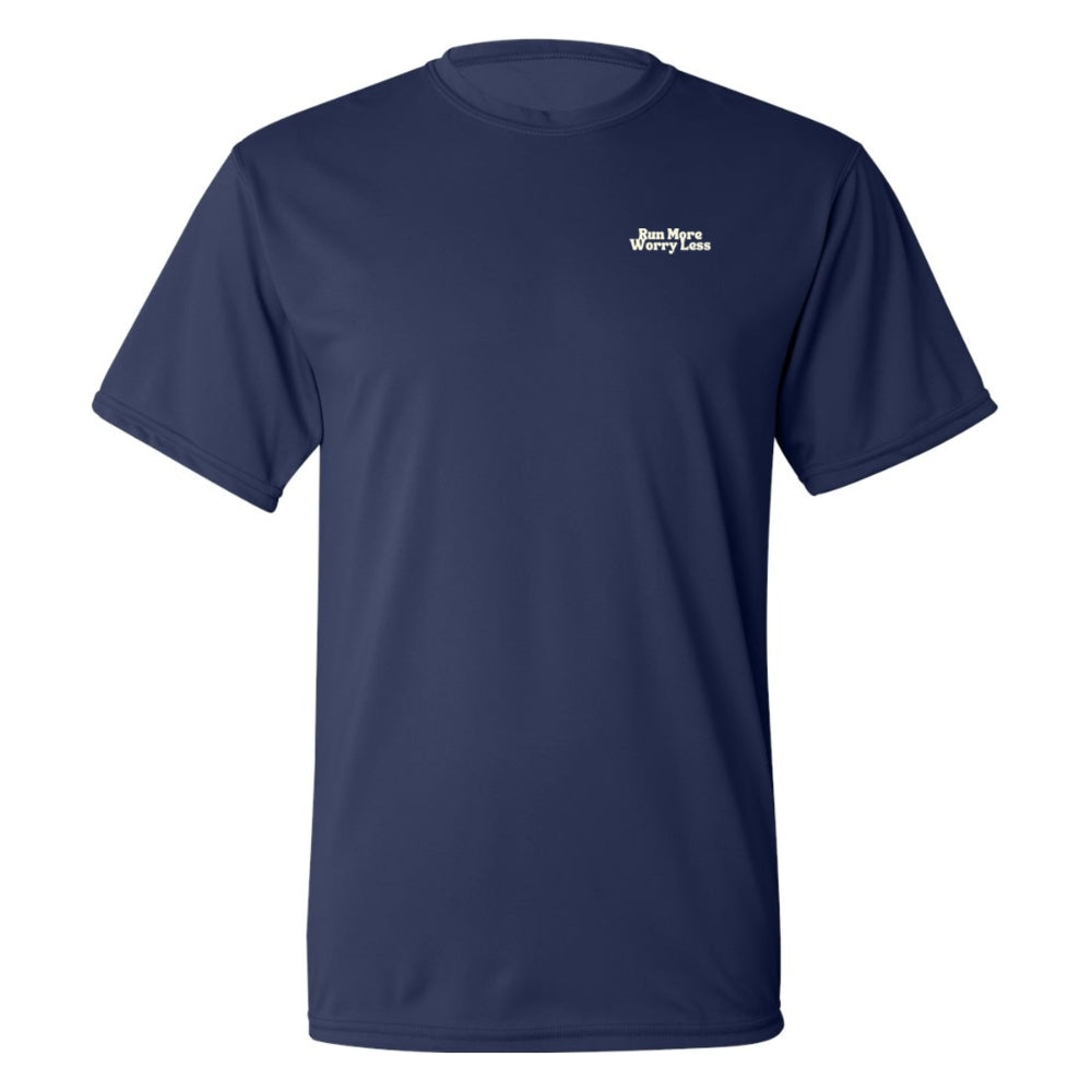 Run More Worry Less Performance Men's T-Shirt