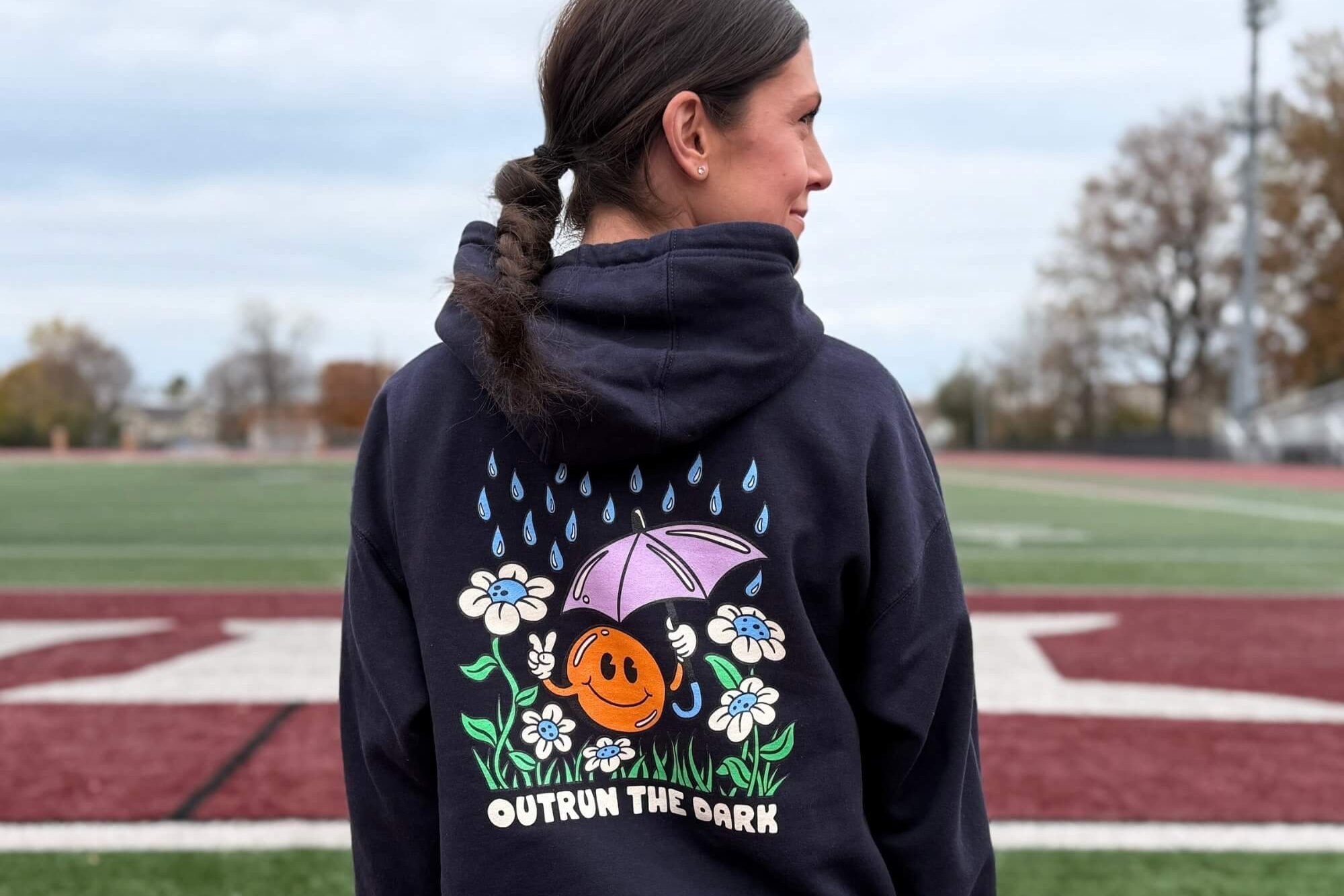 Outrun the Rain Women’s Fitted Hoodie