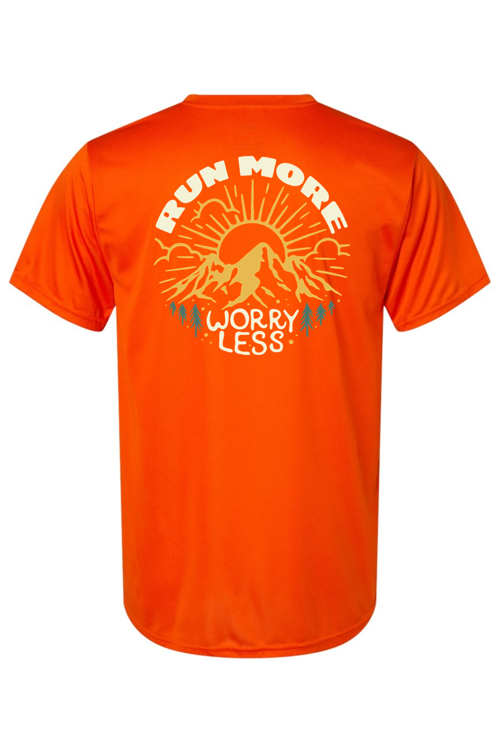 Run More Worry Less Performance Men's T-Shirt