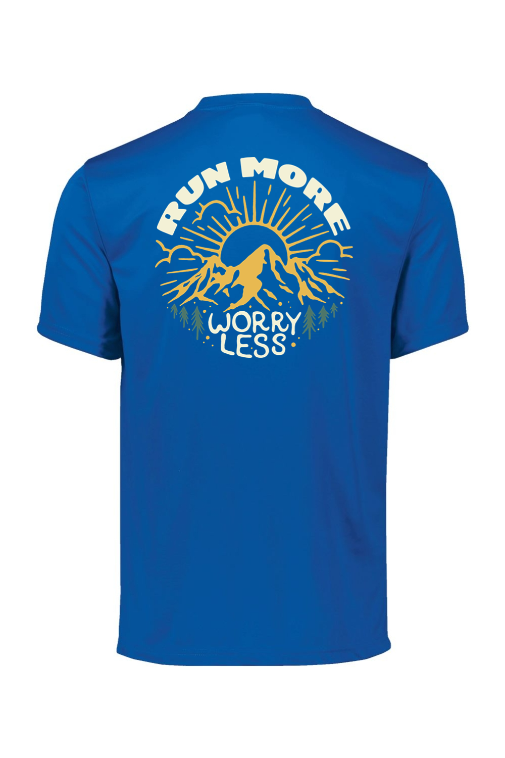 Run More Worry Less Performance Men's T-Shirt