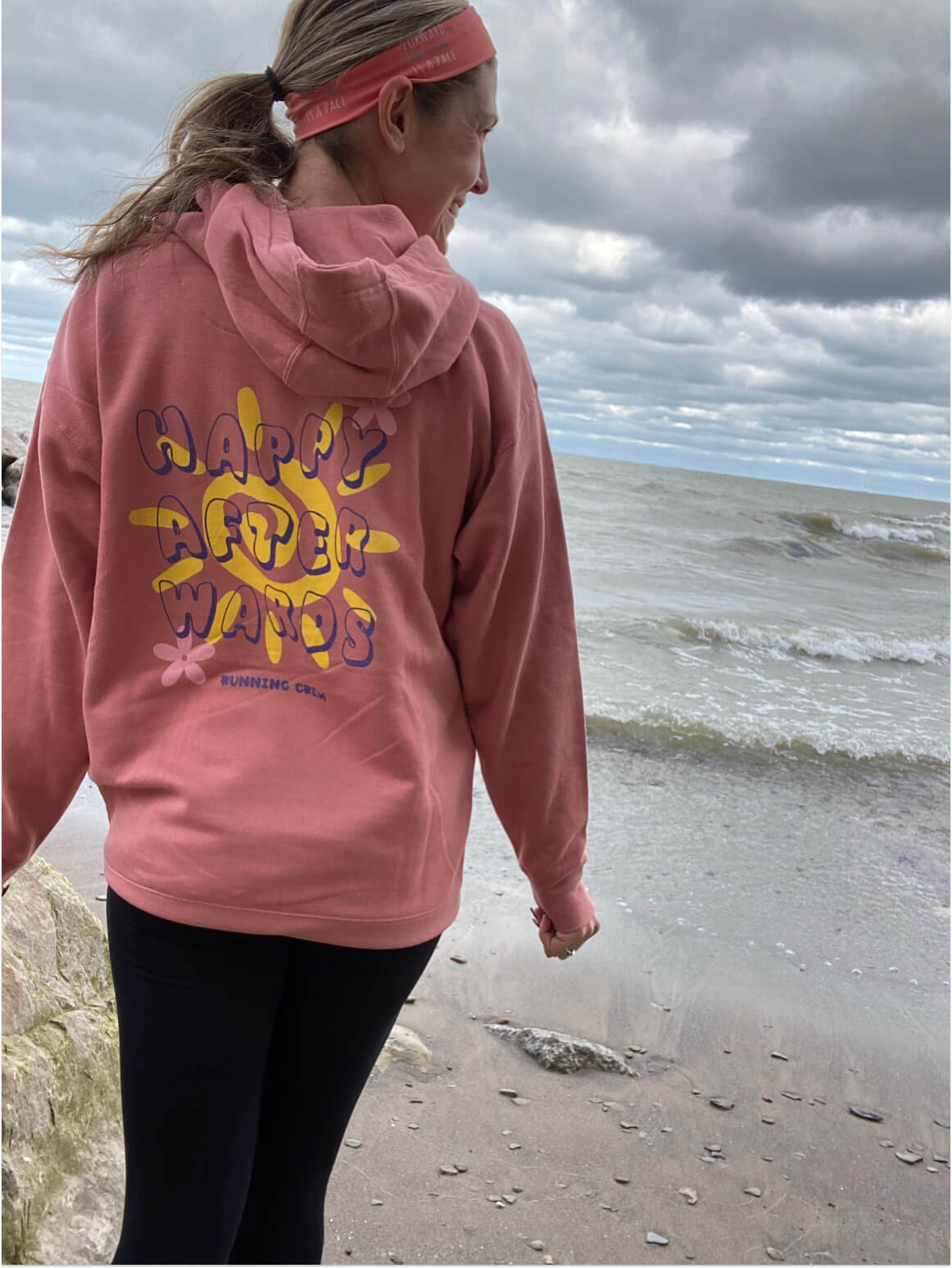 Happy Afterwards Running Crew Women's Fitted Hoodie