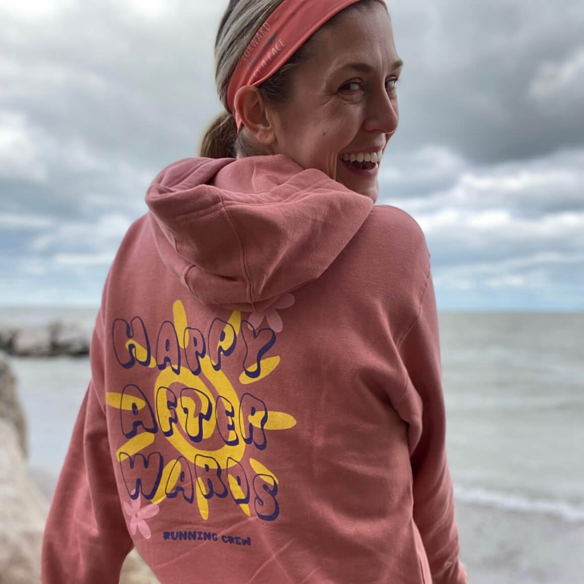 Happy Afterwards Running Crew Women's Fitted Hoodie