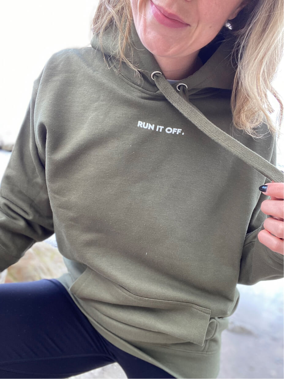Run It Off Women's Fitted Hoodie