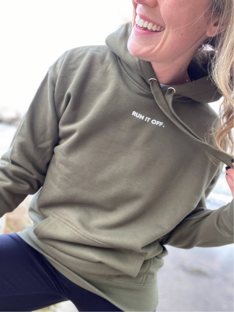 Run It Off Women's Fitted Hoodie