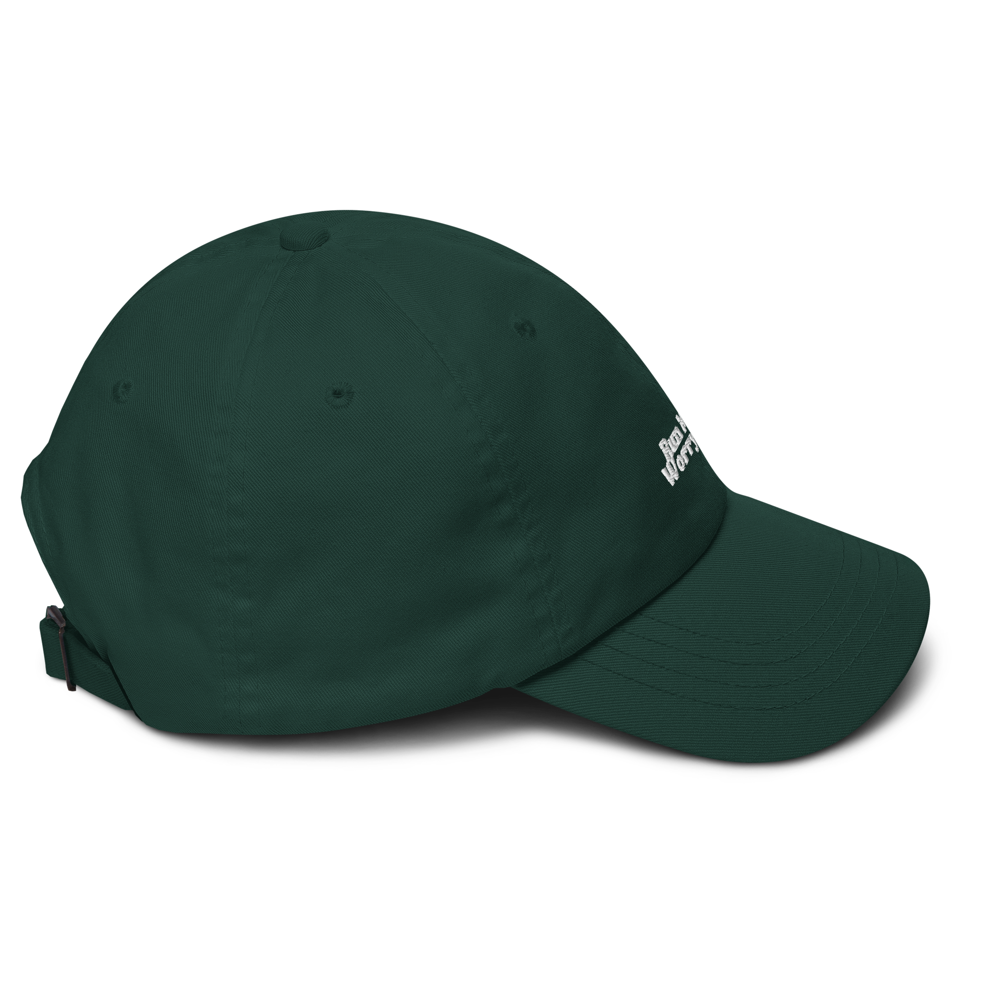 Run More Worry Less Minimal Dad Hat