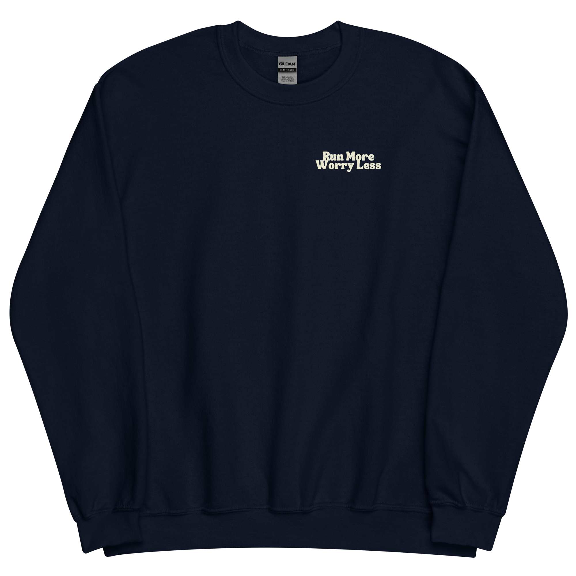 Run More Worry Less Graphic Men's Sweatshirt
