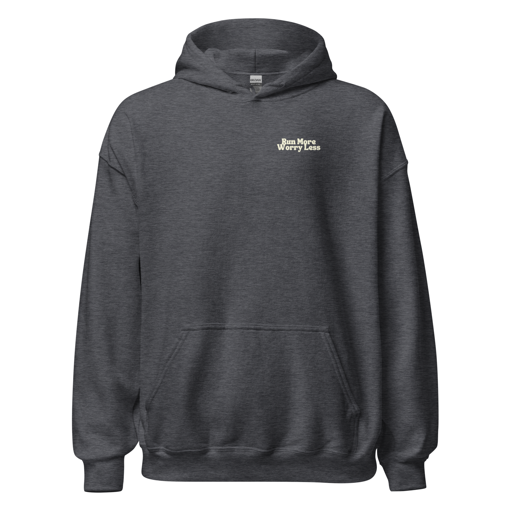 Run More Worry Less Graphic Men's Hoodie