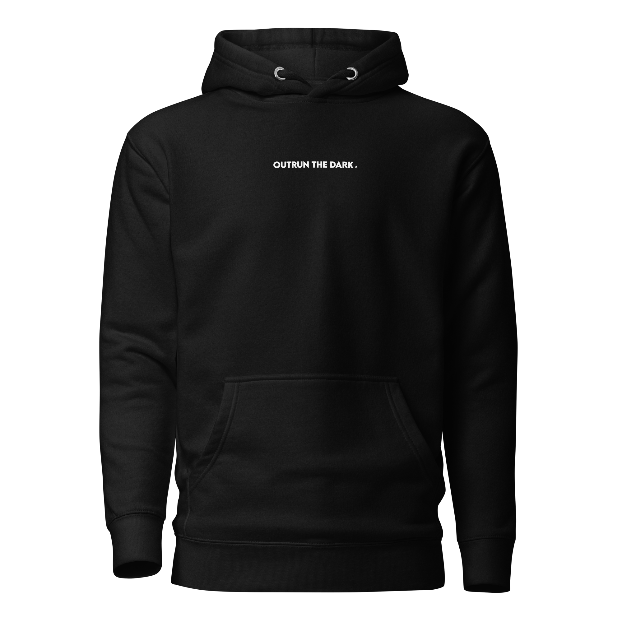 Outrun the dark Men's Fitted Hoodie