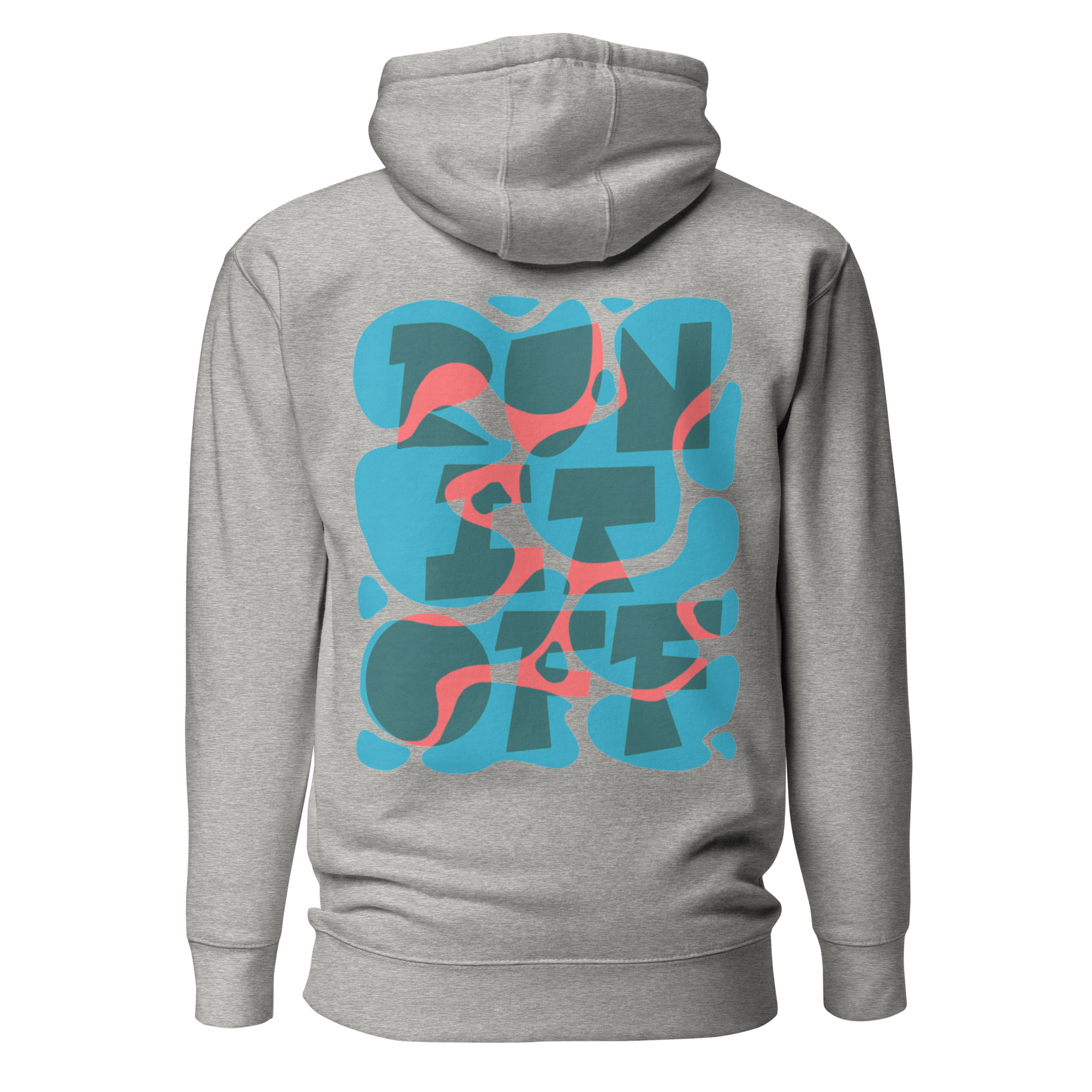 Run It Off Graphic Men's Fitted Hoodie