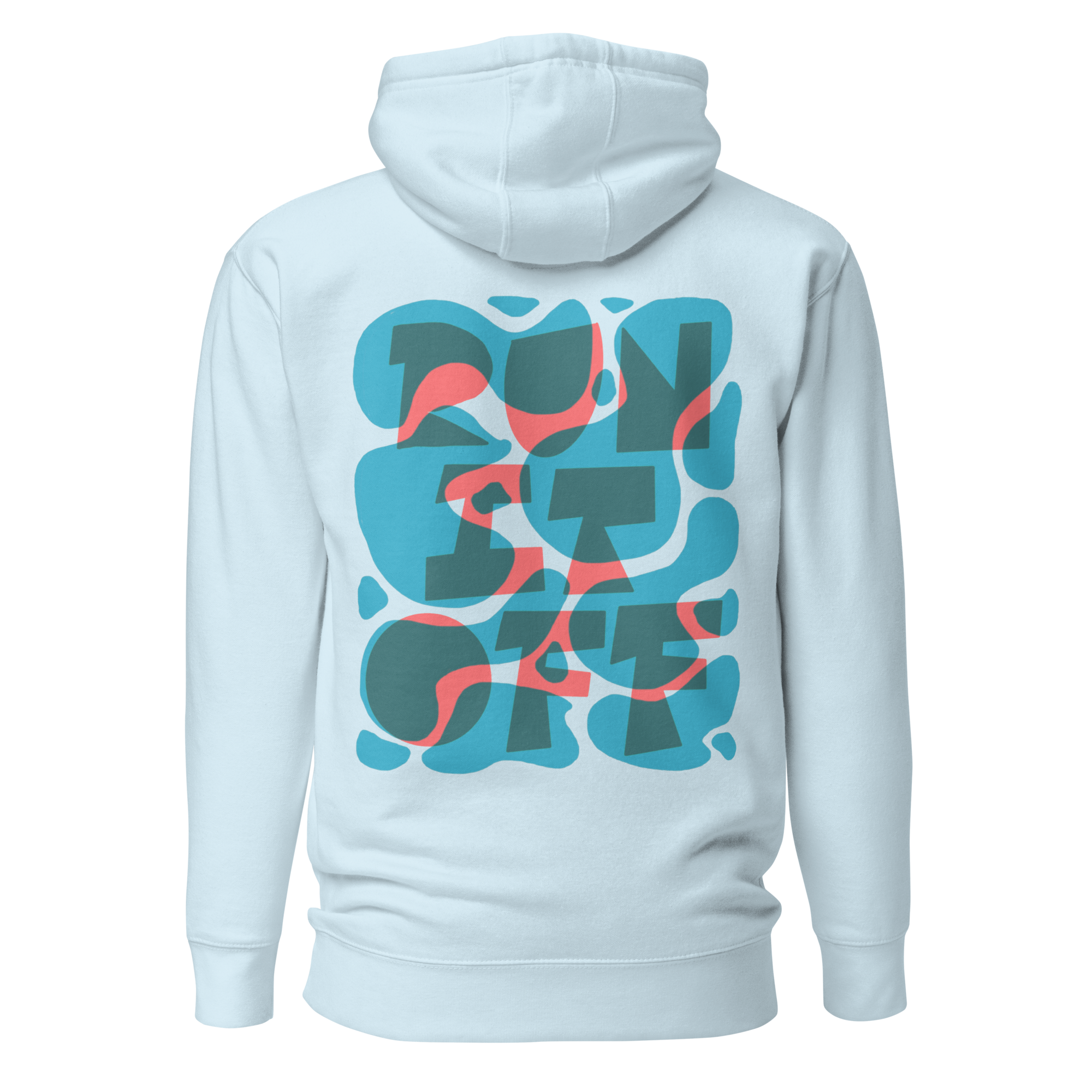 Run It Off Graphic Men's Fitted Hoodie