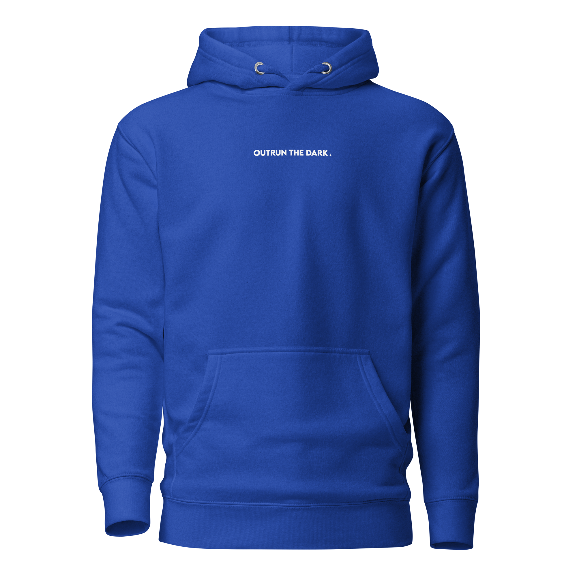 Outrun the dark Men's Fitted Hoodie