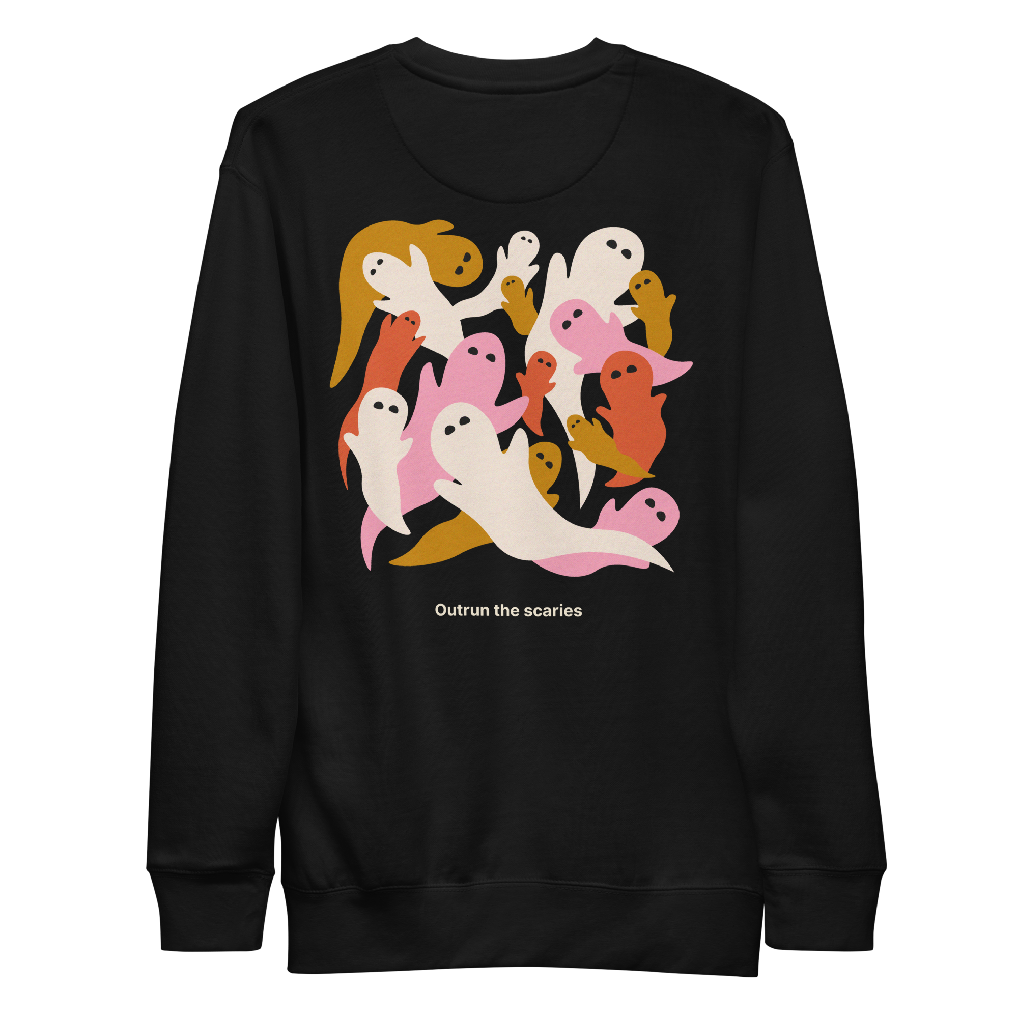 Outrun the Scaries Men’s Fitted Sweatshirt