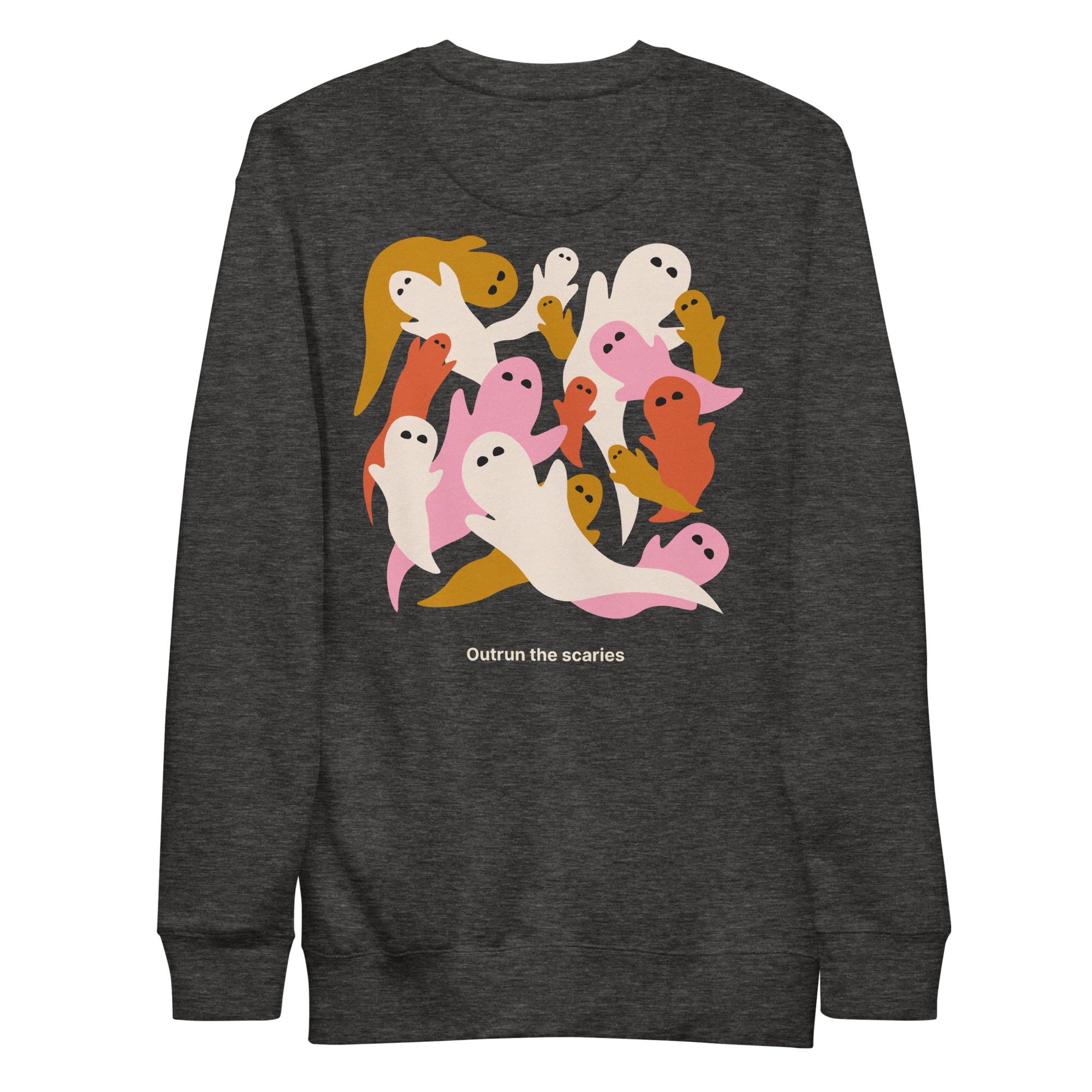 Outrun the Scaries Men’s Fitted Sweatshirt