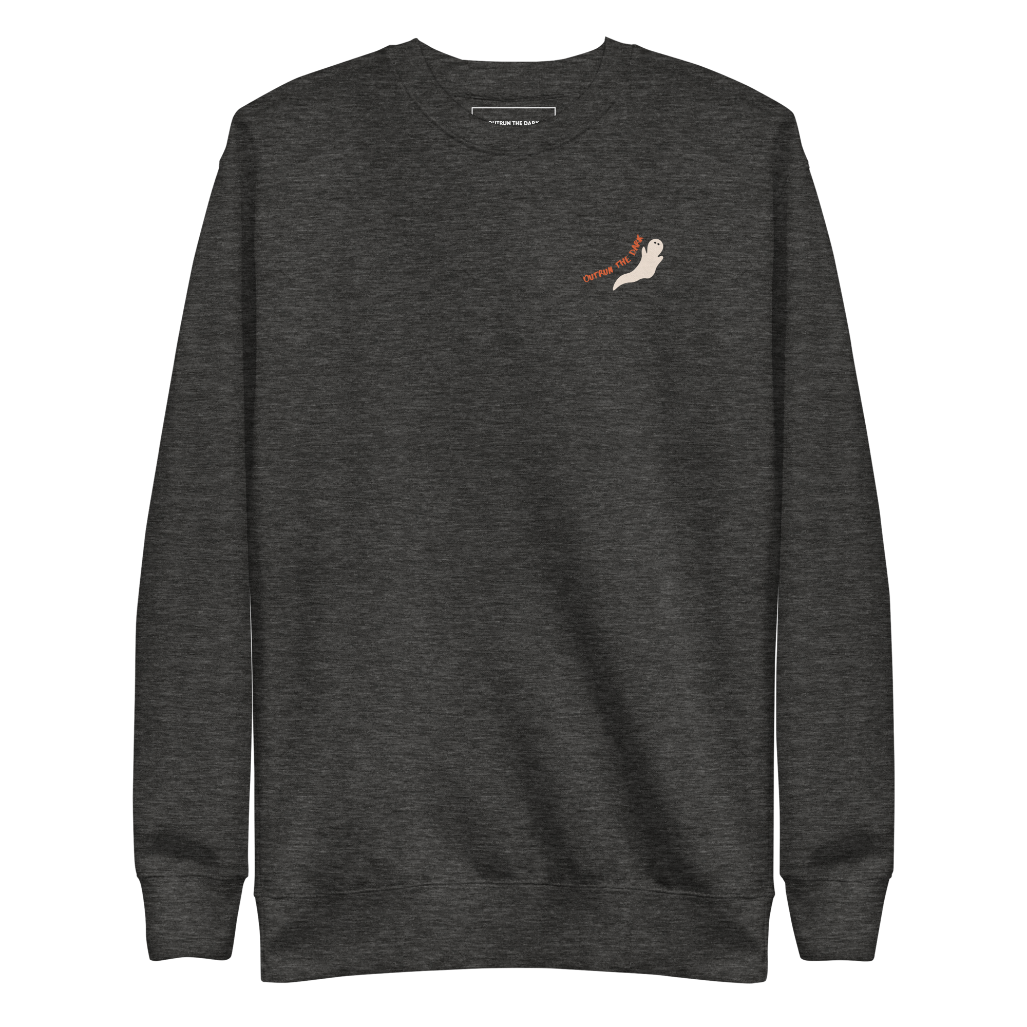 Outrun the Scaries Men’s Fitted Sweatshirt