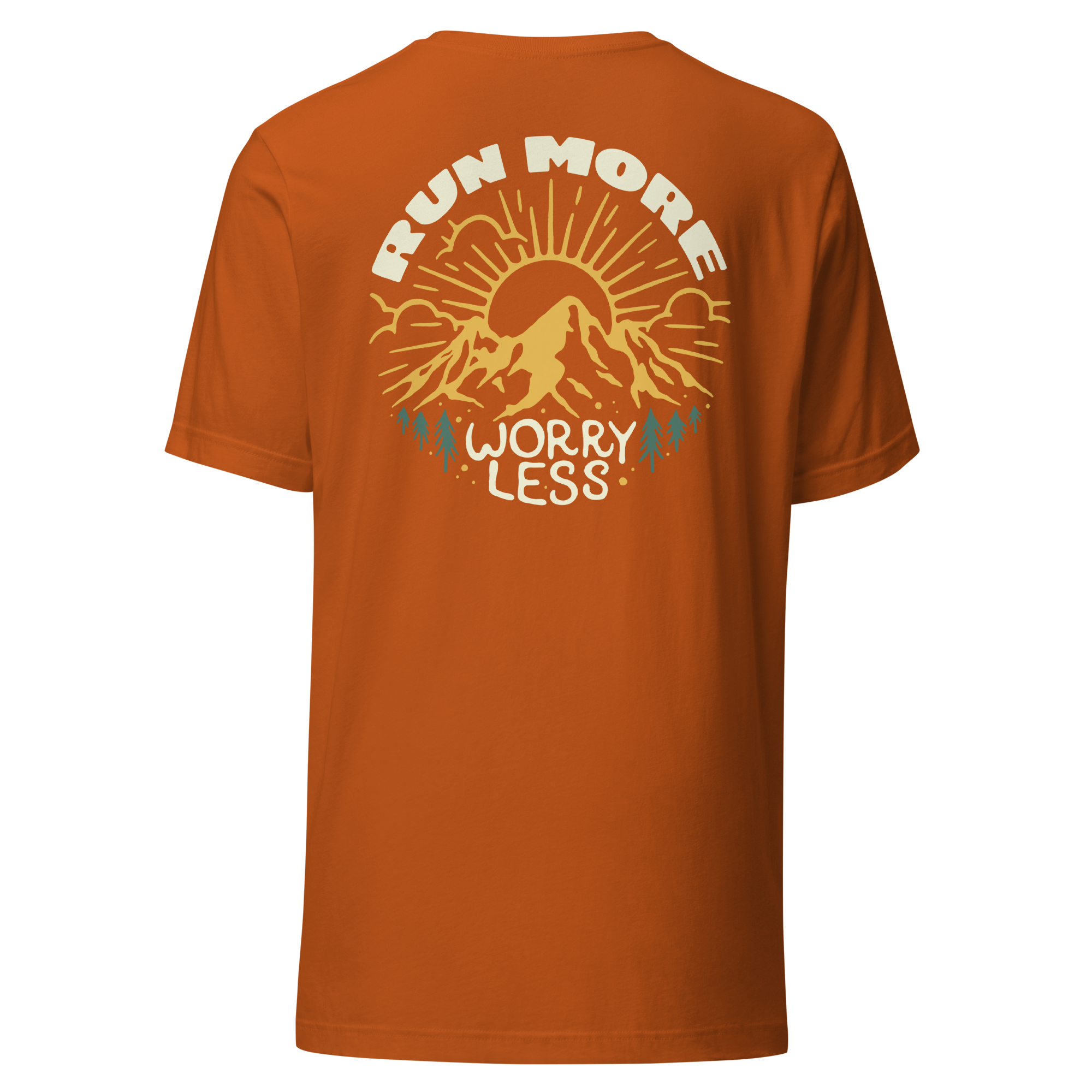Run More Worry Less Graphic Women's T-Shirt