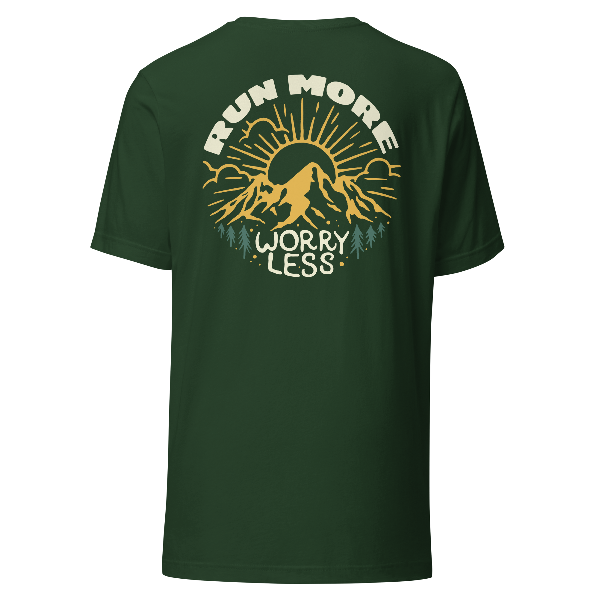 Run More Worry Less Graphic Women's T-Shirt