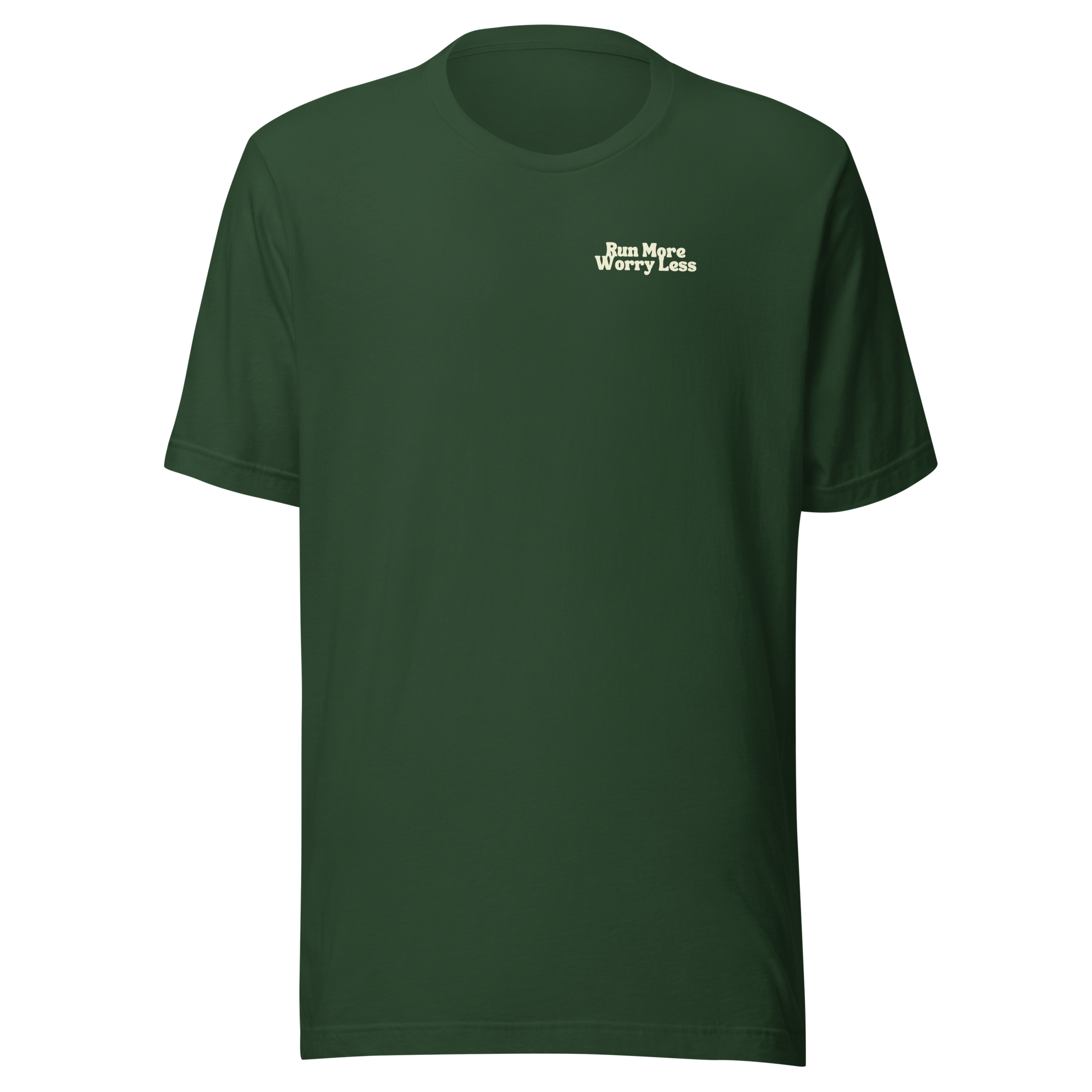 Run More Worry Less Graphic Women's T-Shirt