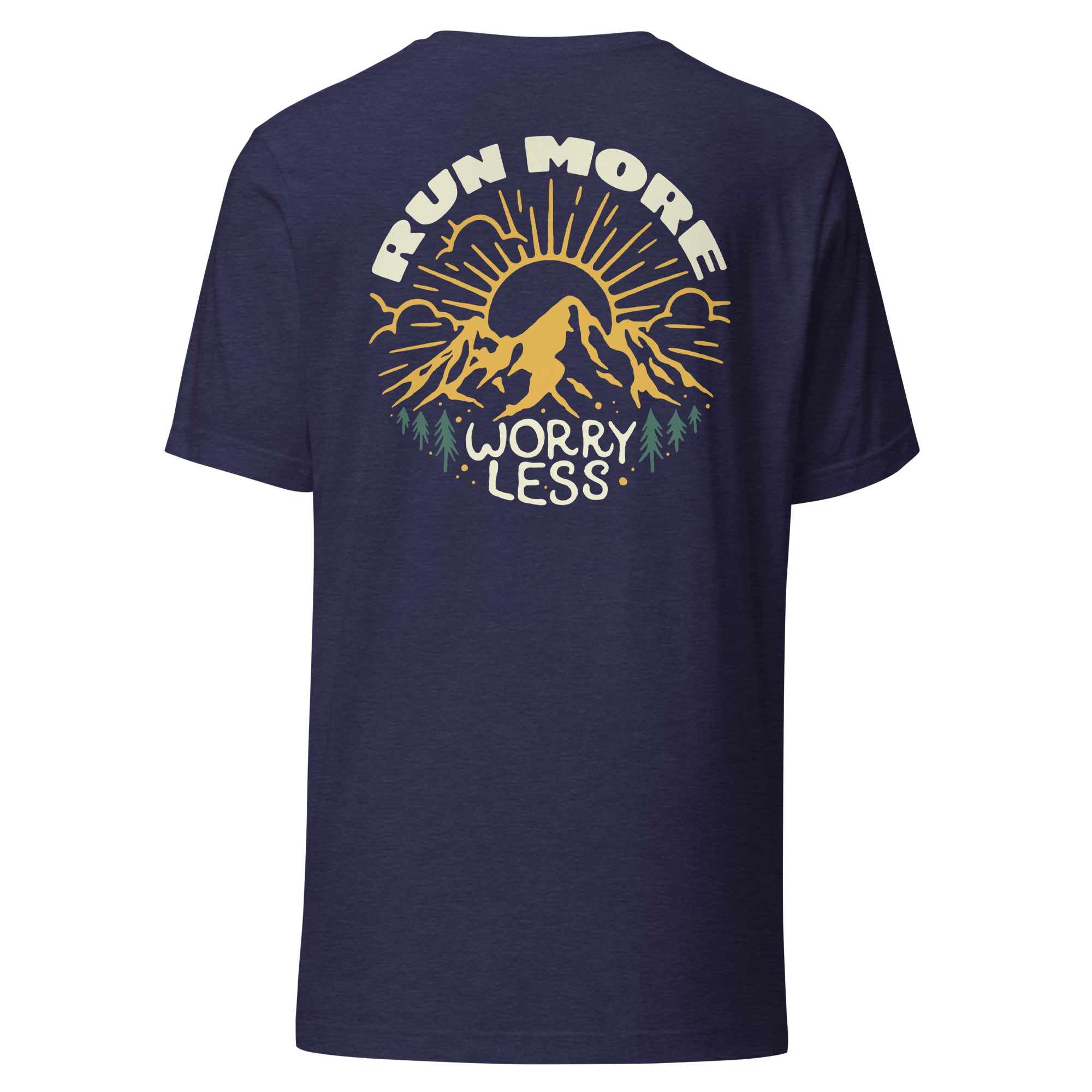 Run More Worry Less Graphic Women's T-Shirt