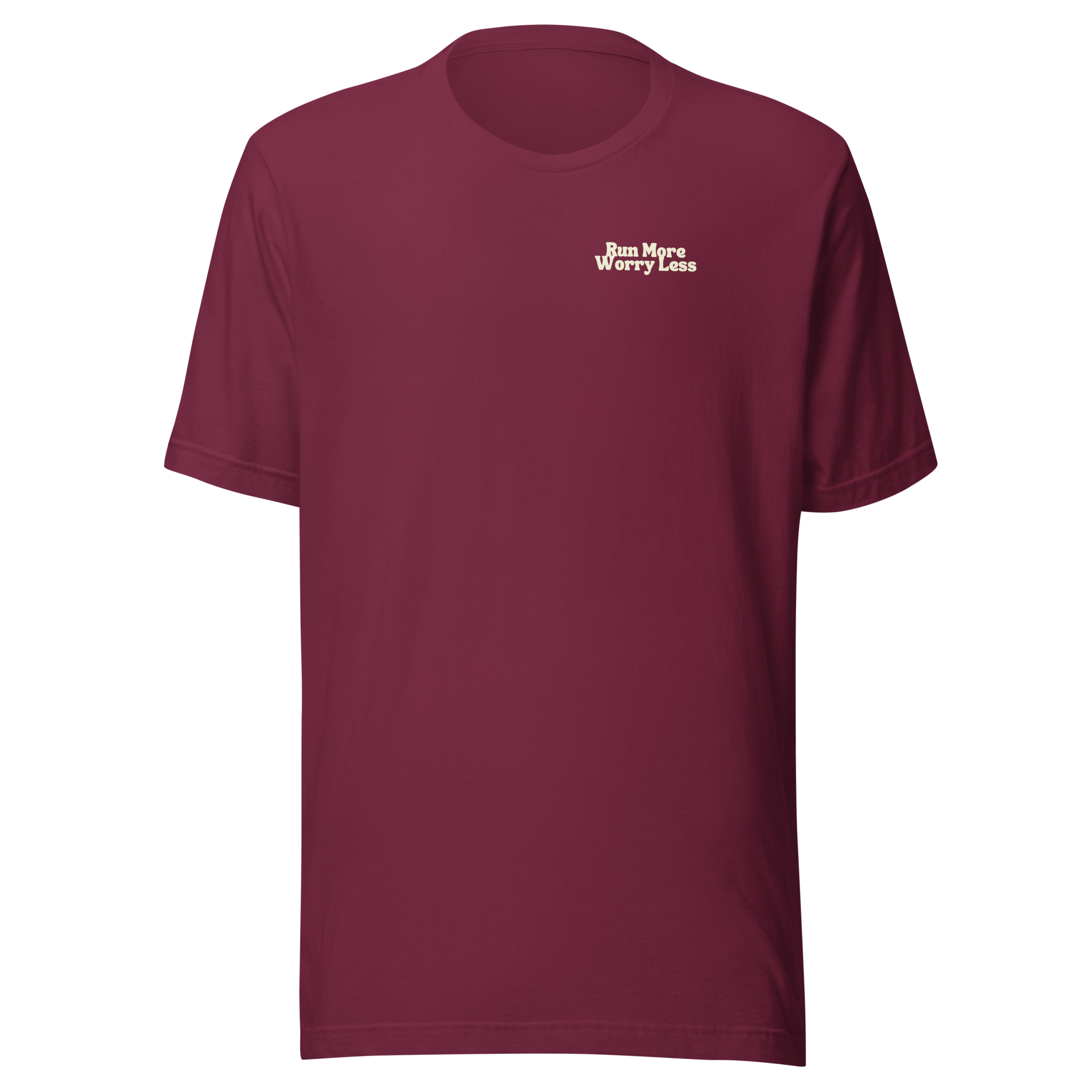 Run More Worry Less Graphic Women's T-Shirt