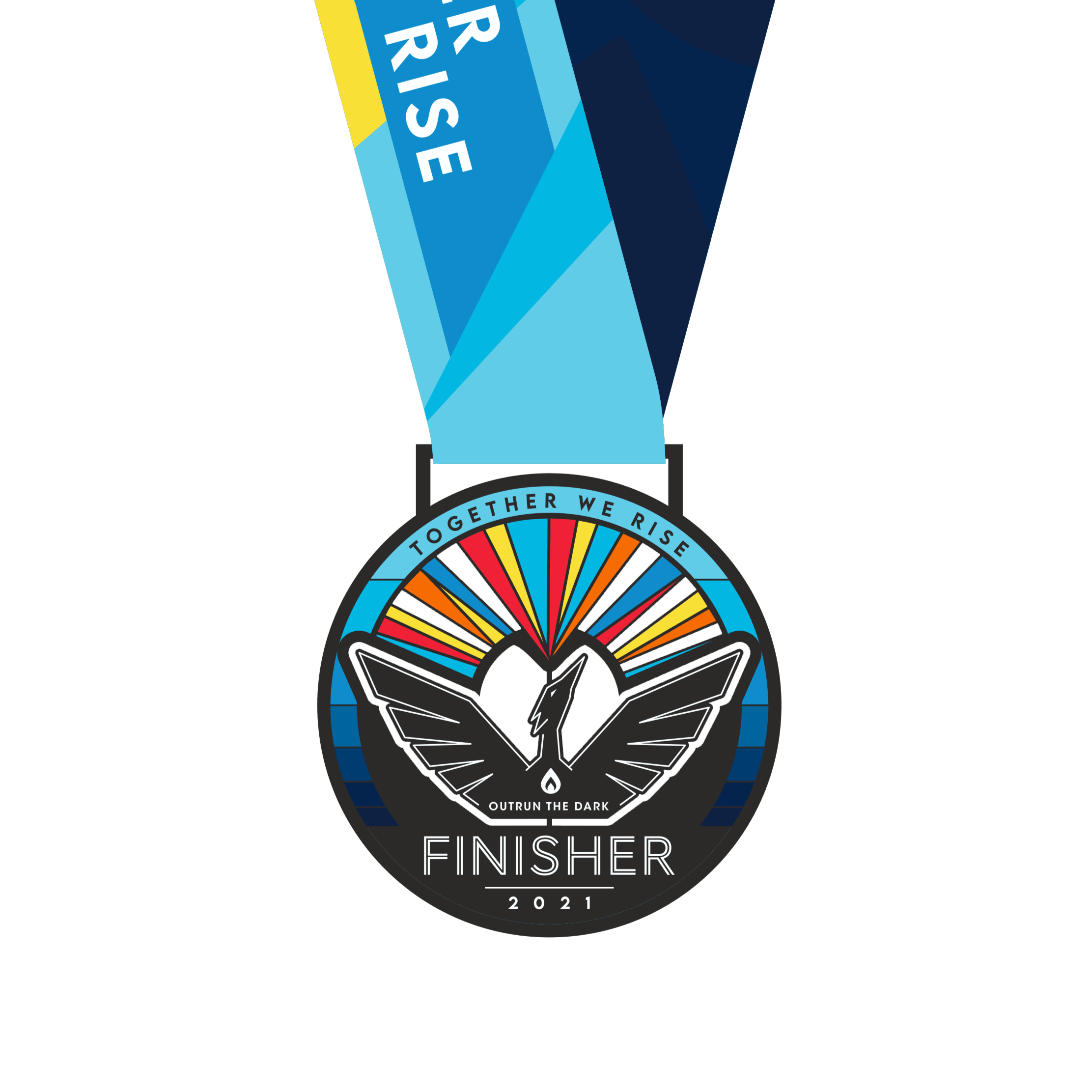 Together We Rise 2021 Finisher Medal