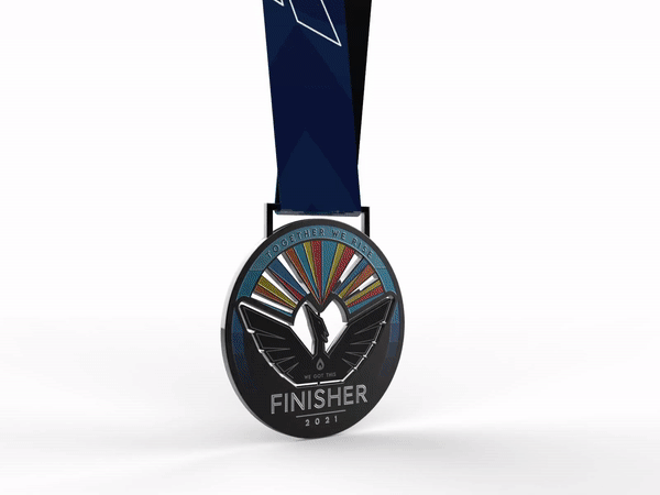 Together We Rise 2021 Finisher Medal