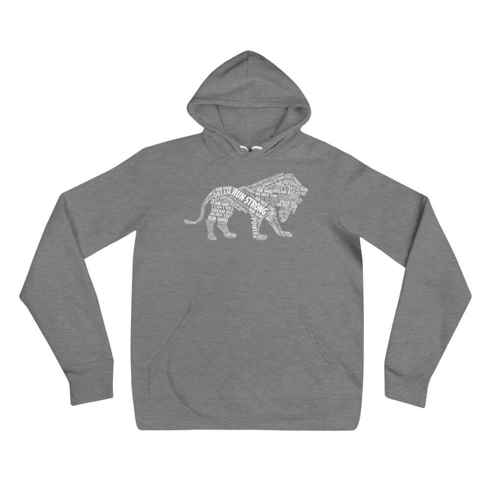 Run Strong Lion Womens Hoodie