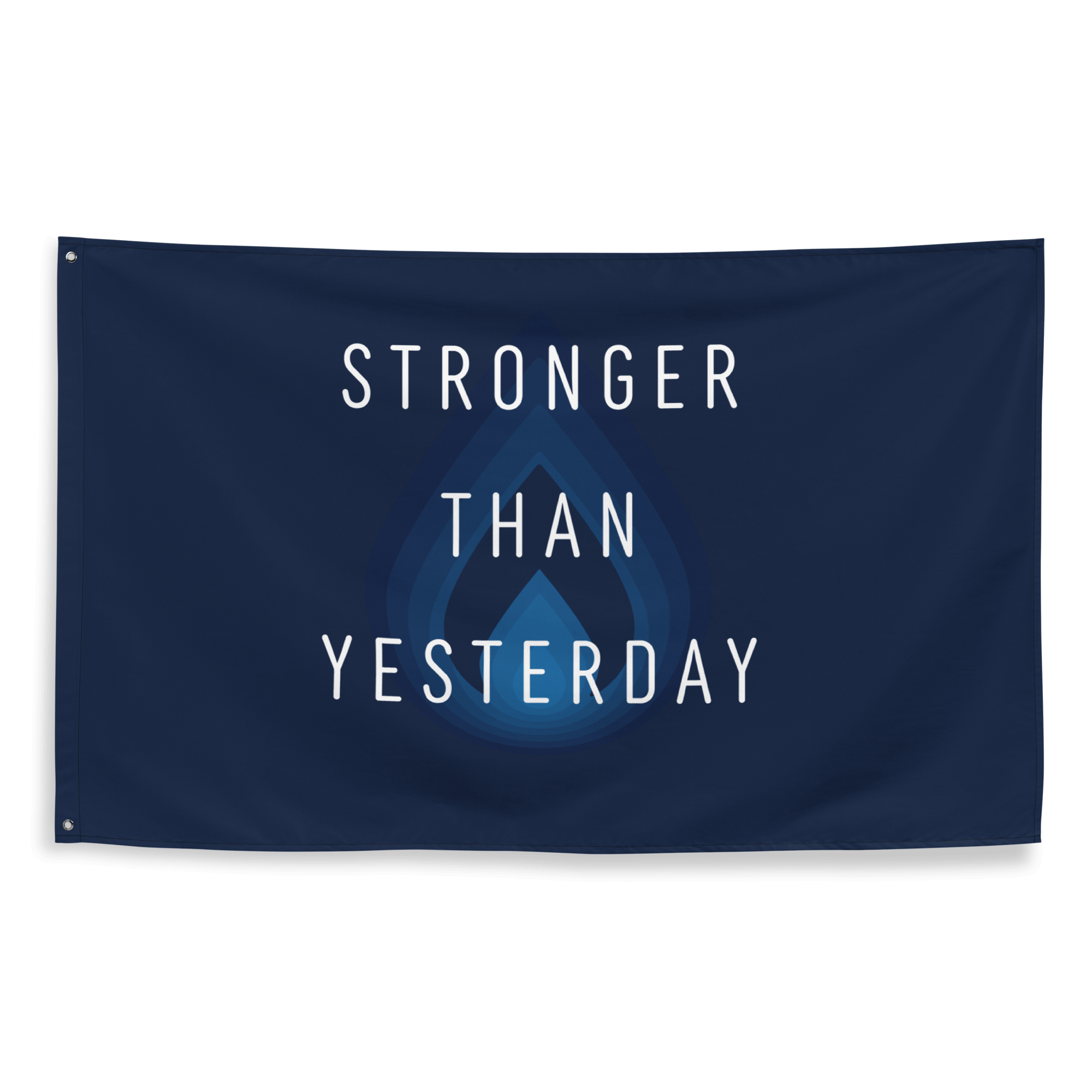 Stronger than yesterday Race Flag