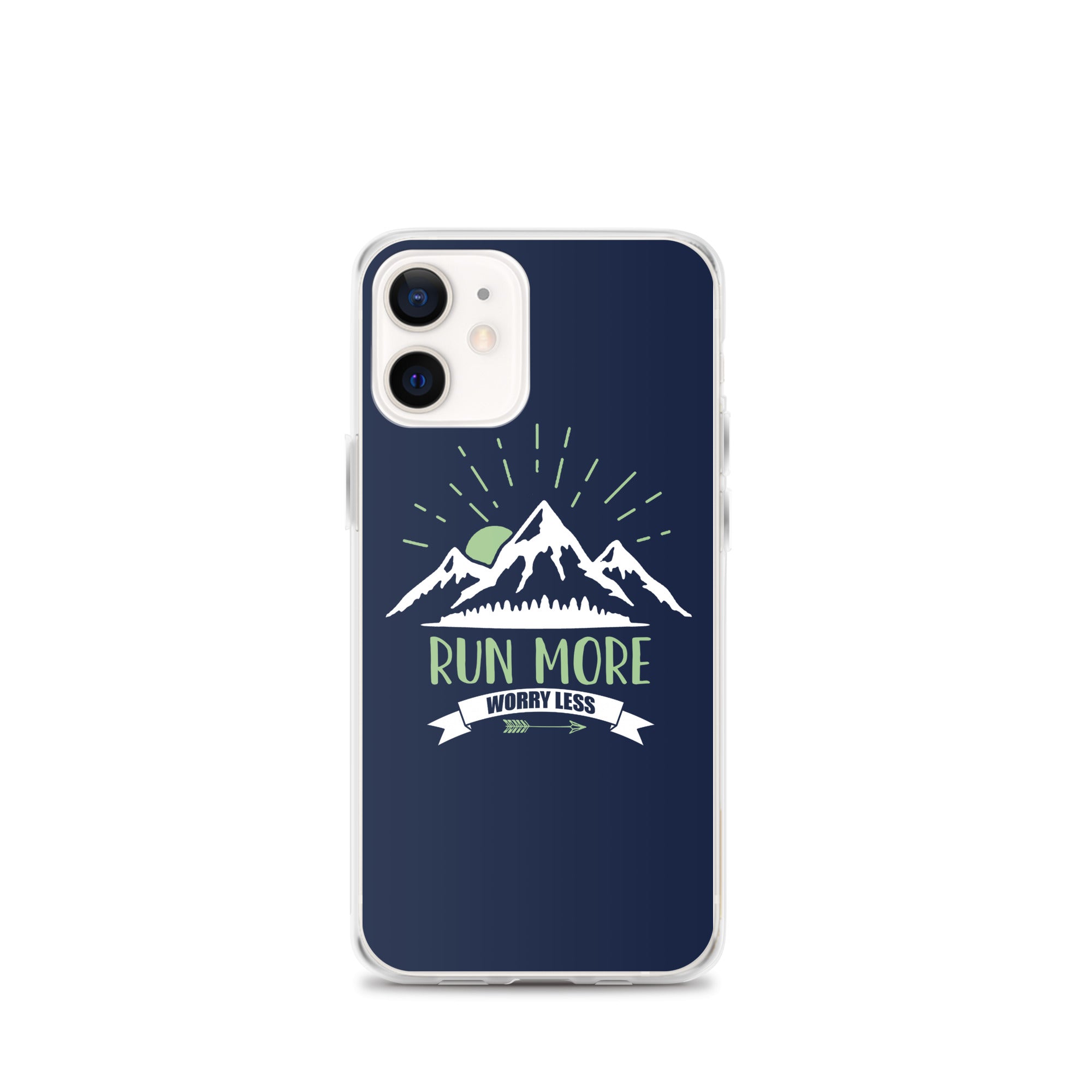 Run More Navy iPhone Case