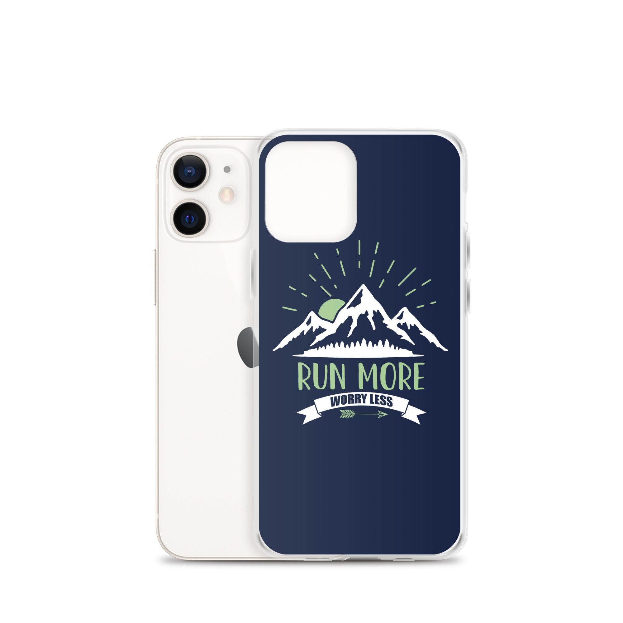 Run More Navy iPhone Case