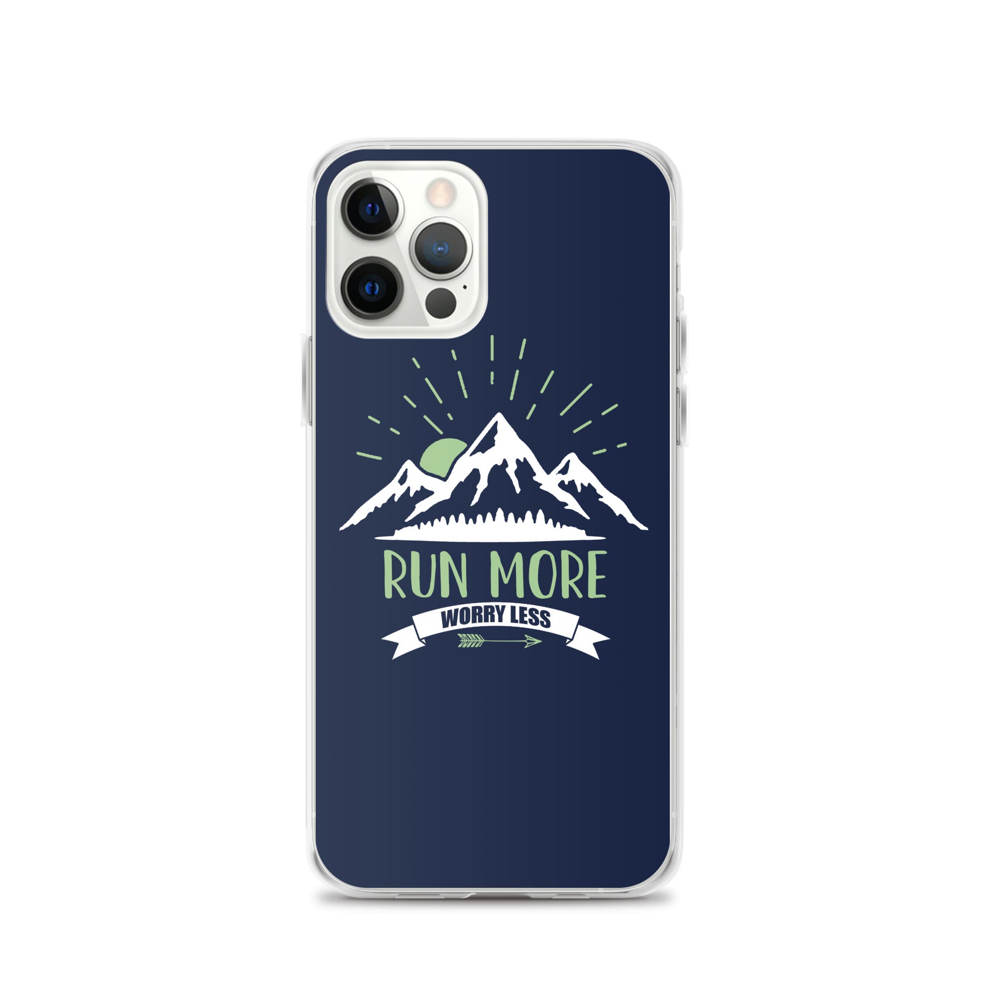 Run More Navy iPhone Case