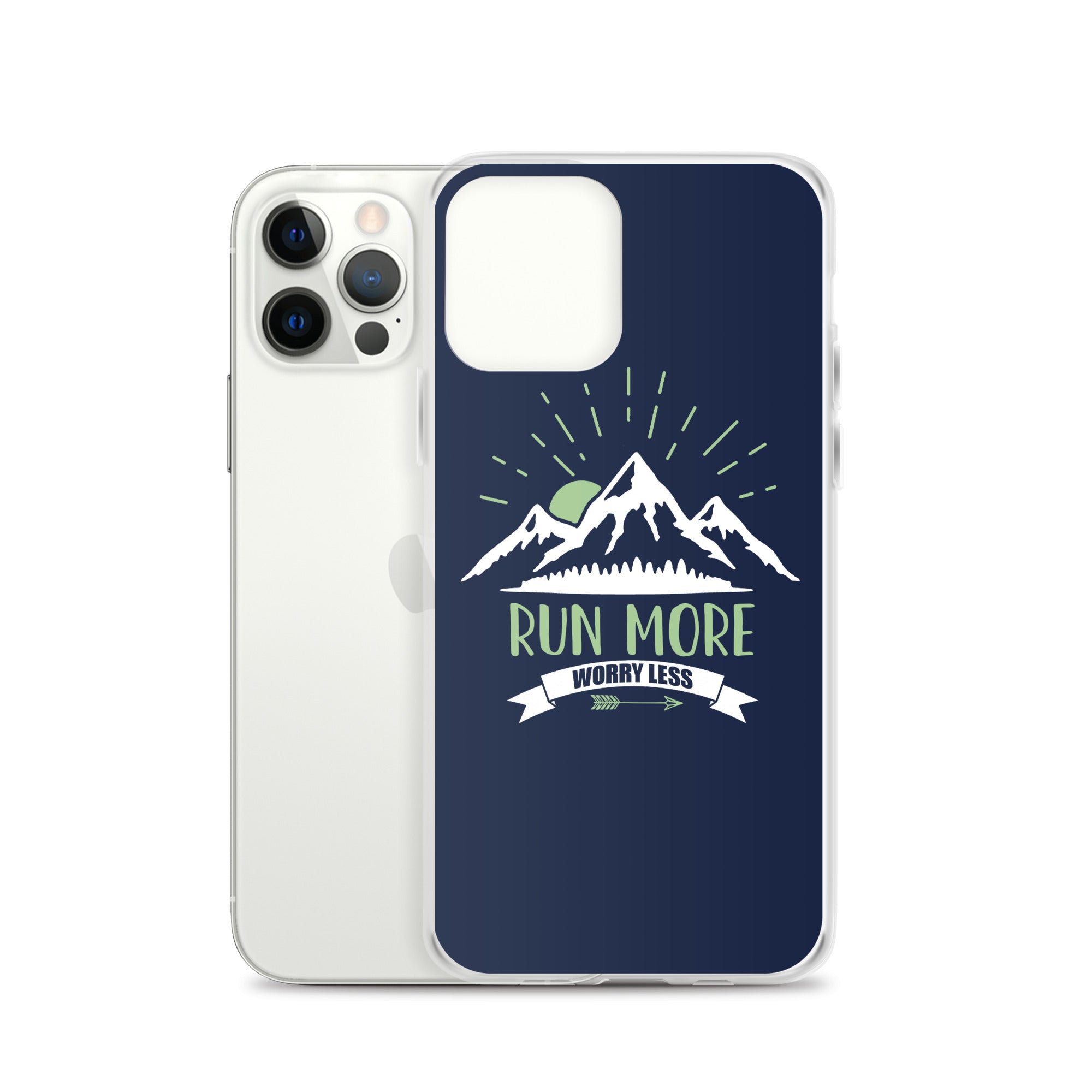 Run More Navy iPhone Case