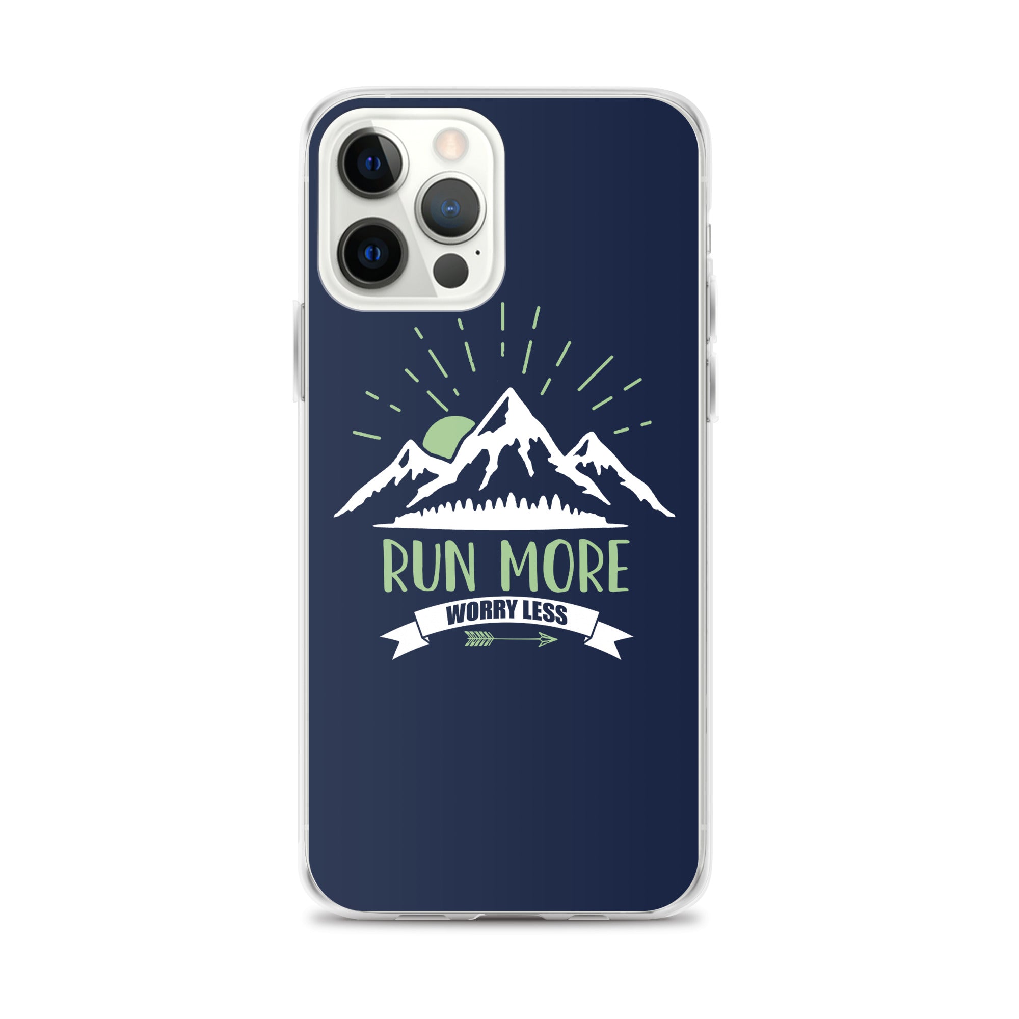 Run More Navy iPhone Case