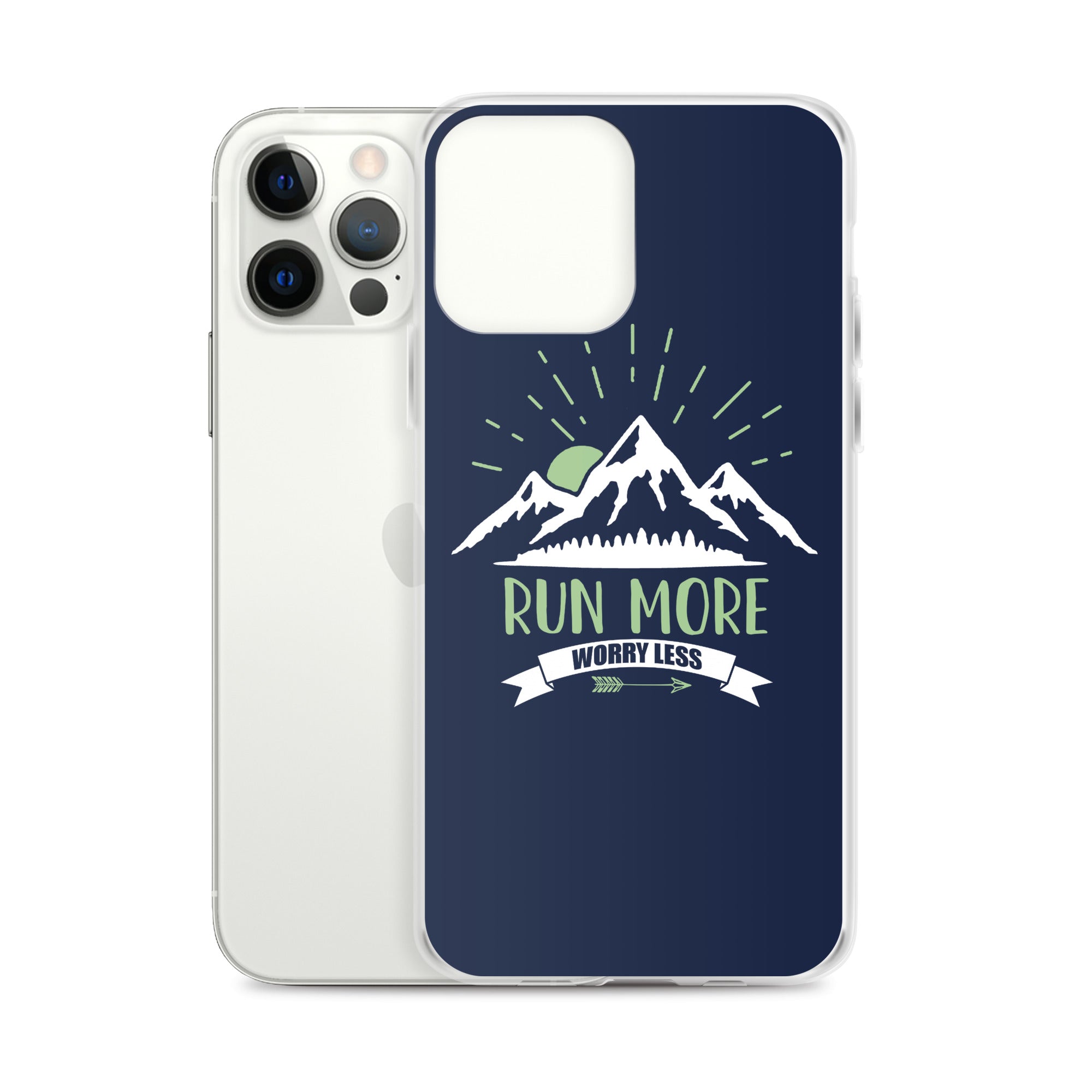 Run More Navy iPhone Case