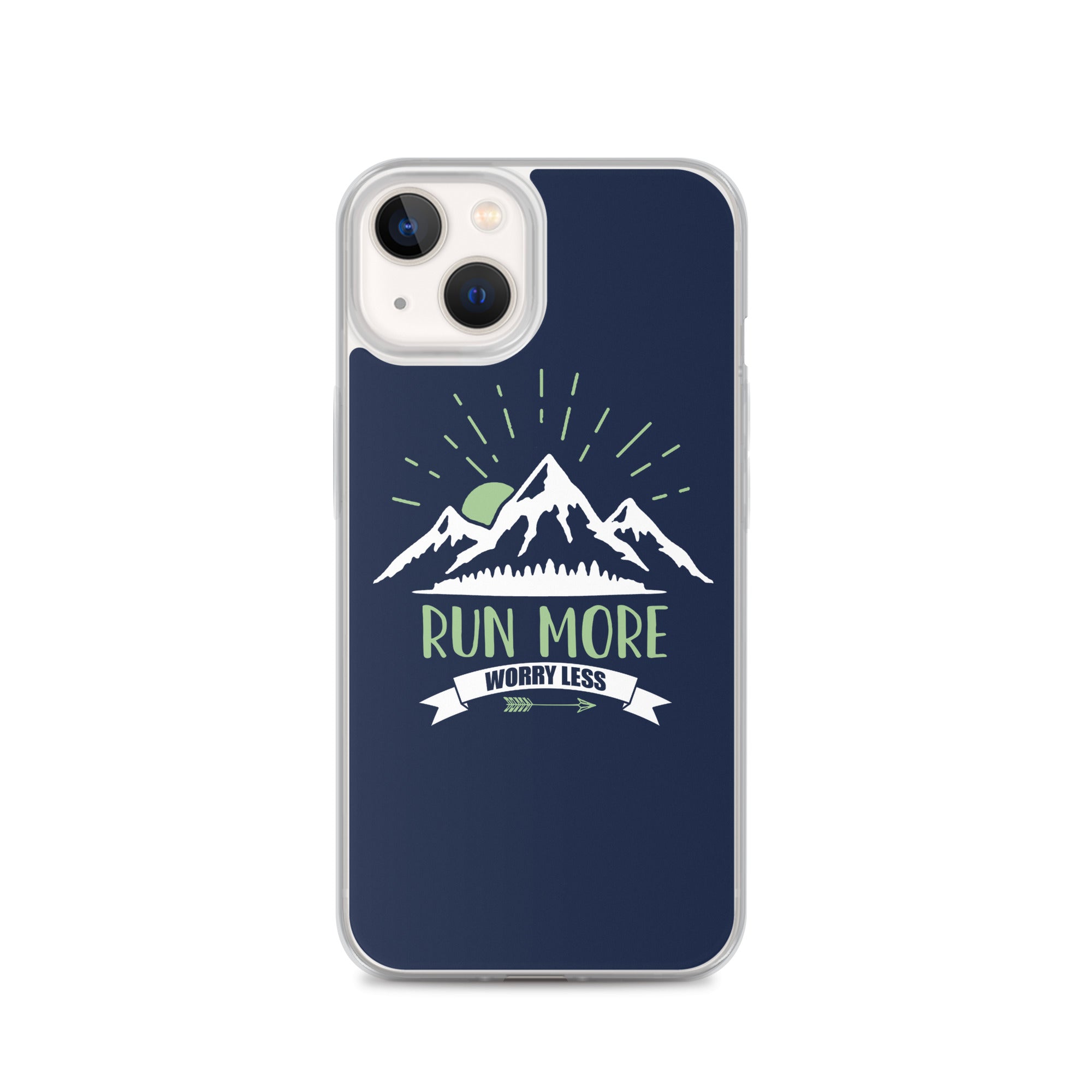 Run More Navy iPhone Case