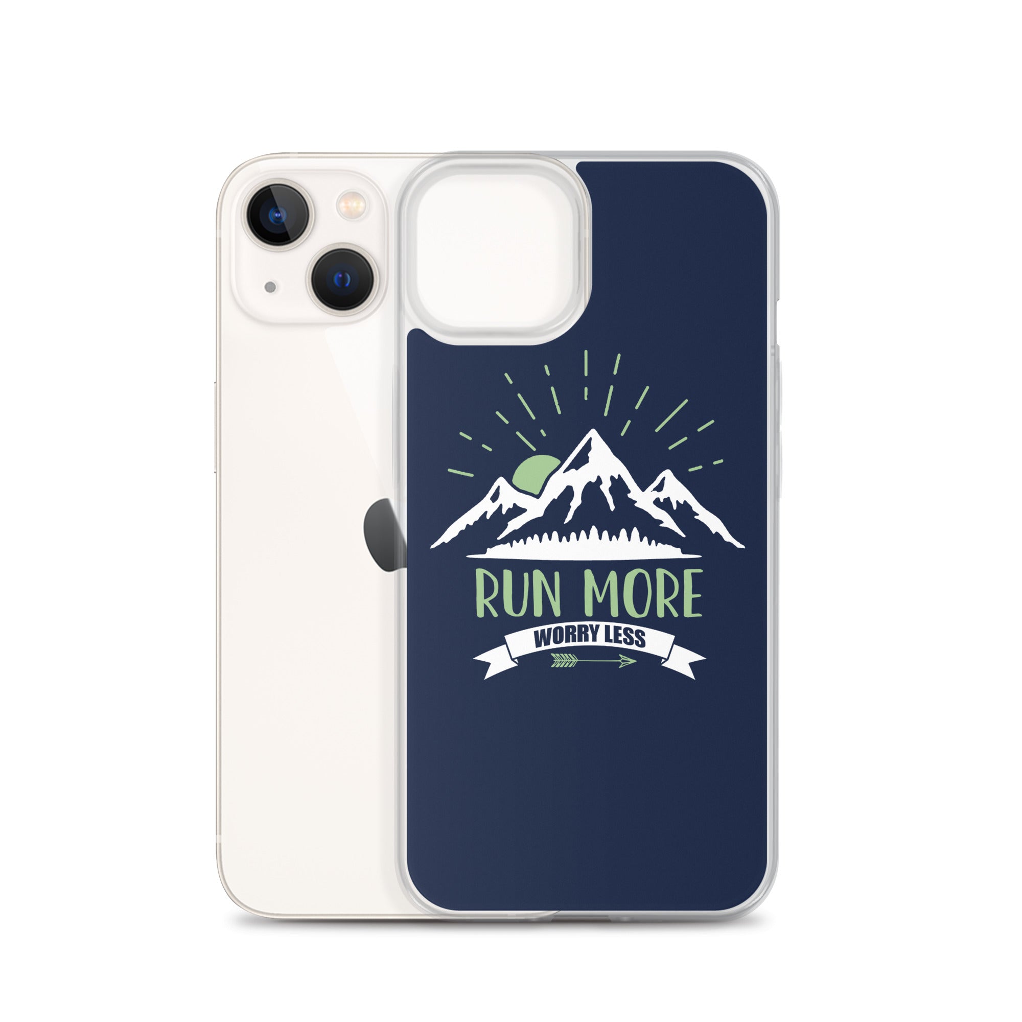 Run More Navy iPhone Case