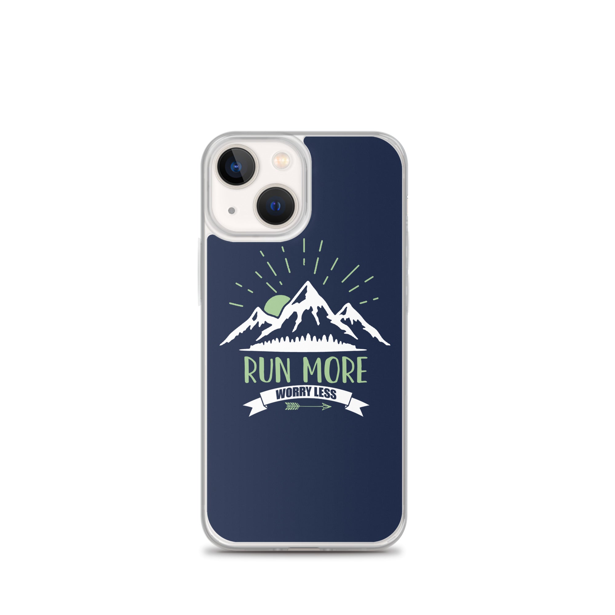 Run More Navy iPhone Case