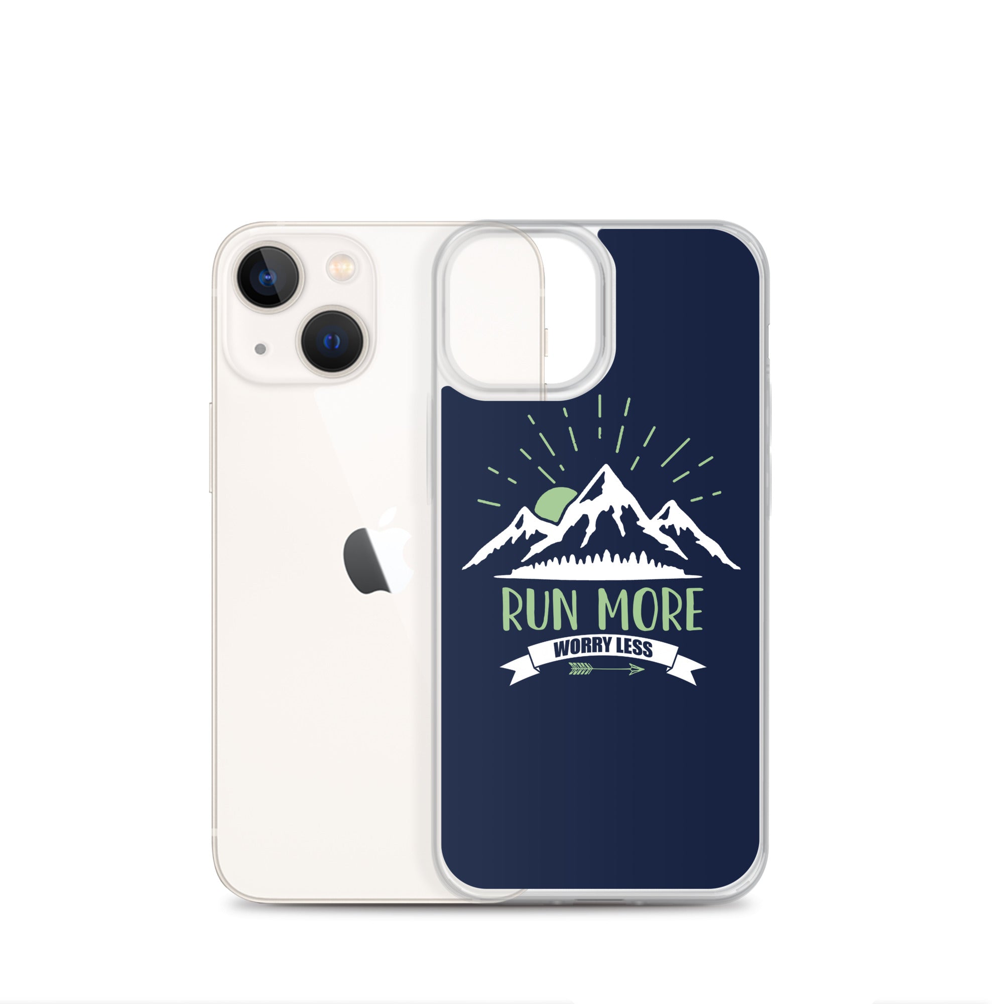 Run More Navy iPhone Case