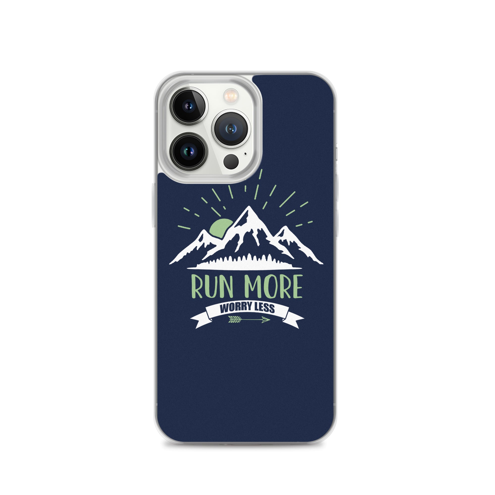 Run More Navy iPhone Case