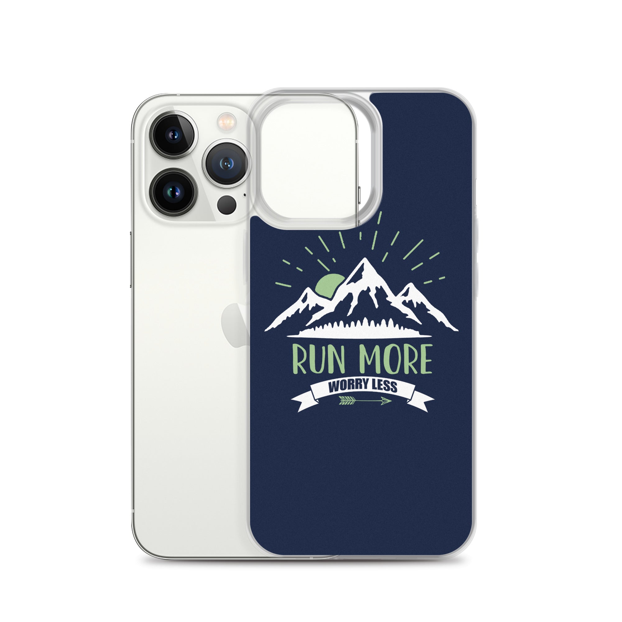Run More Navy iPhone Case
