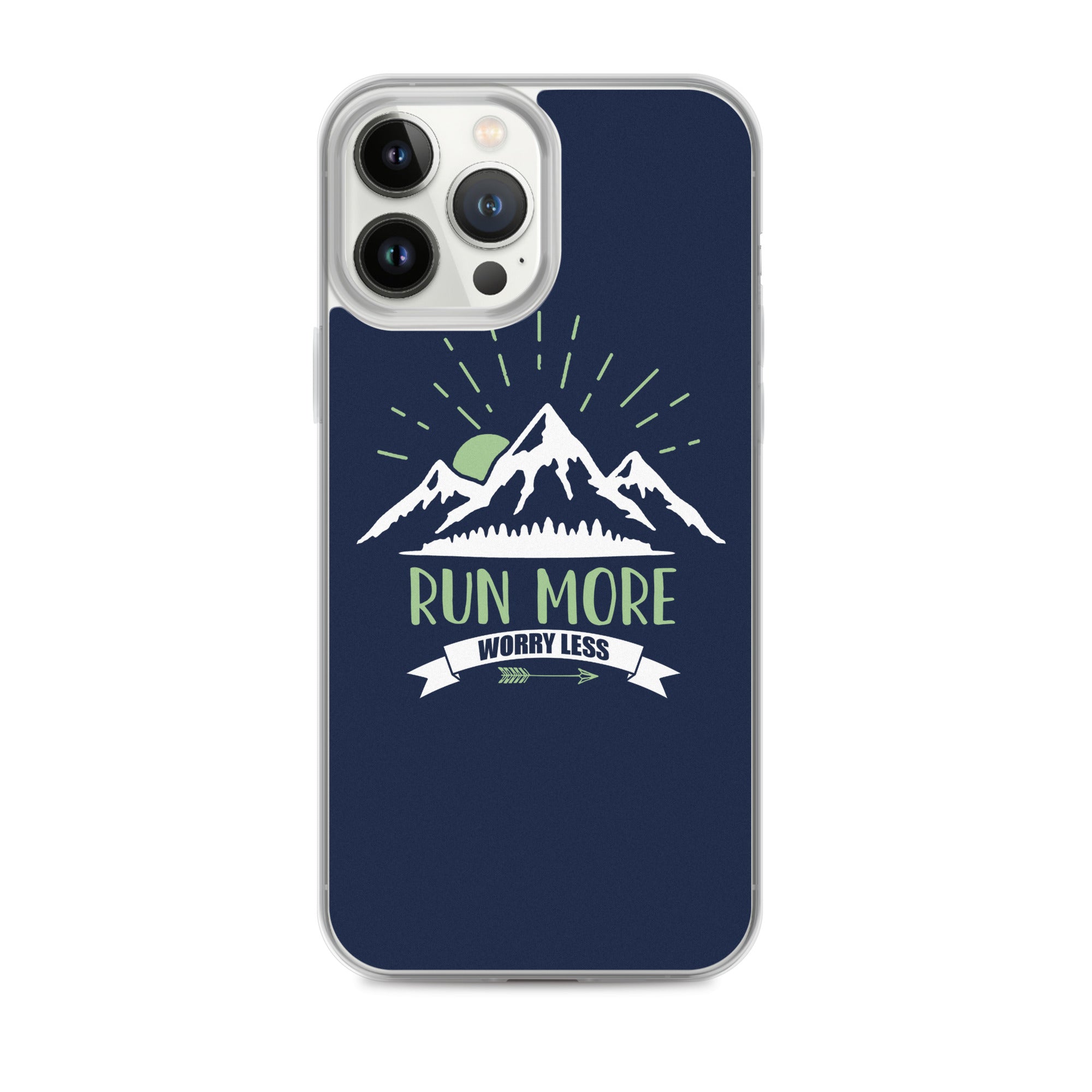 Run More Navy iPhone Case