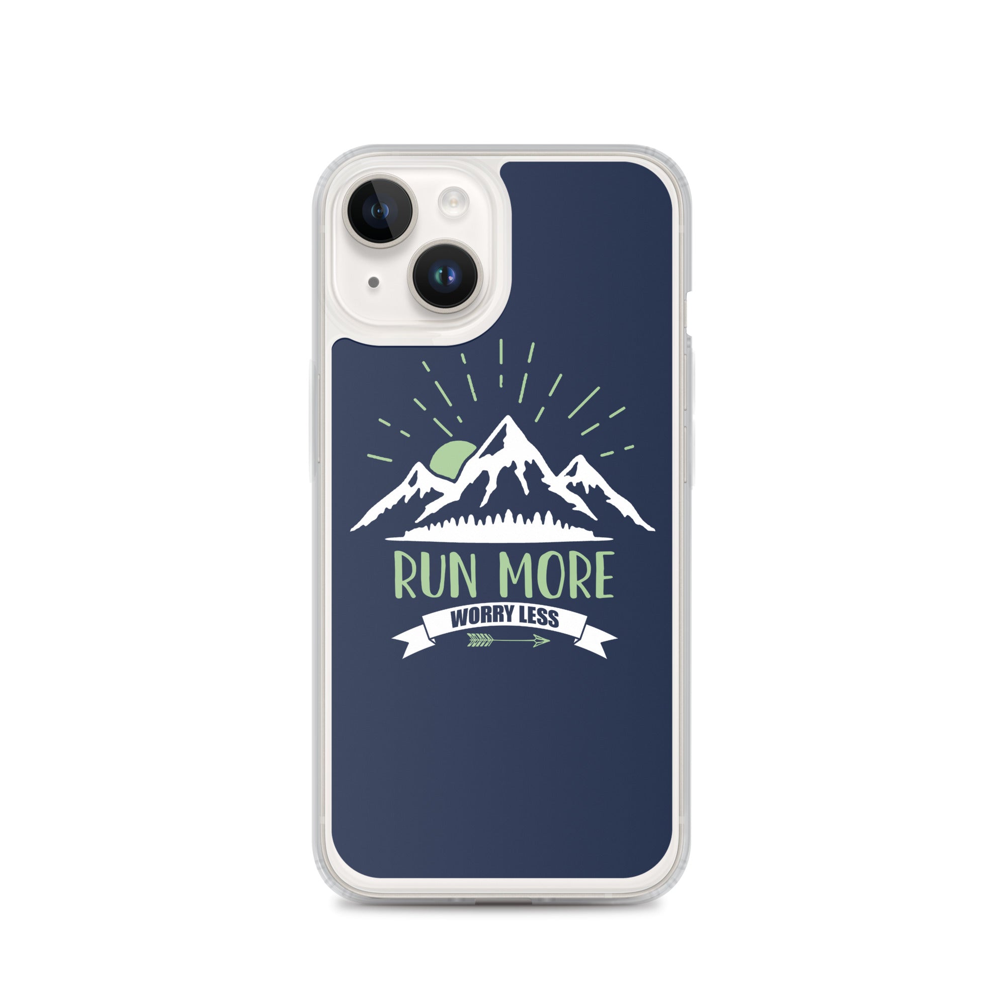 Run More Navy iPhone Case
