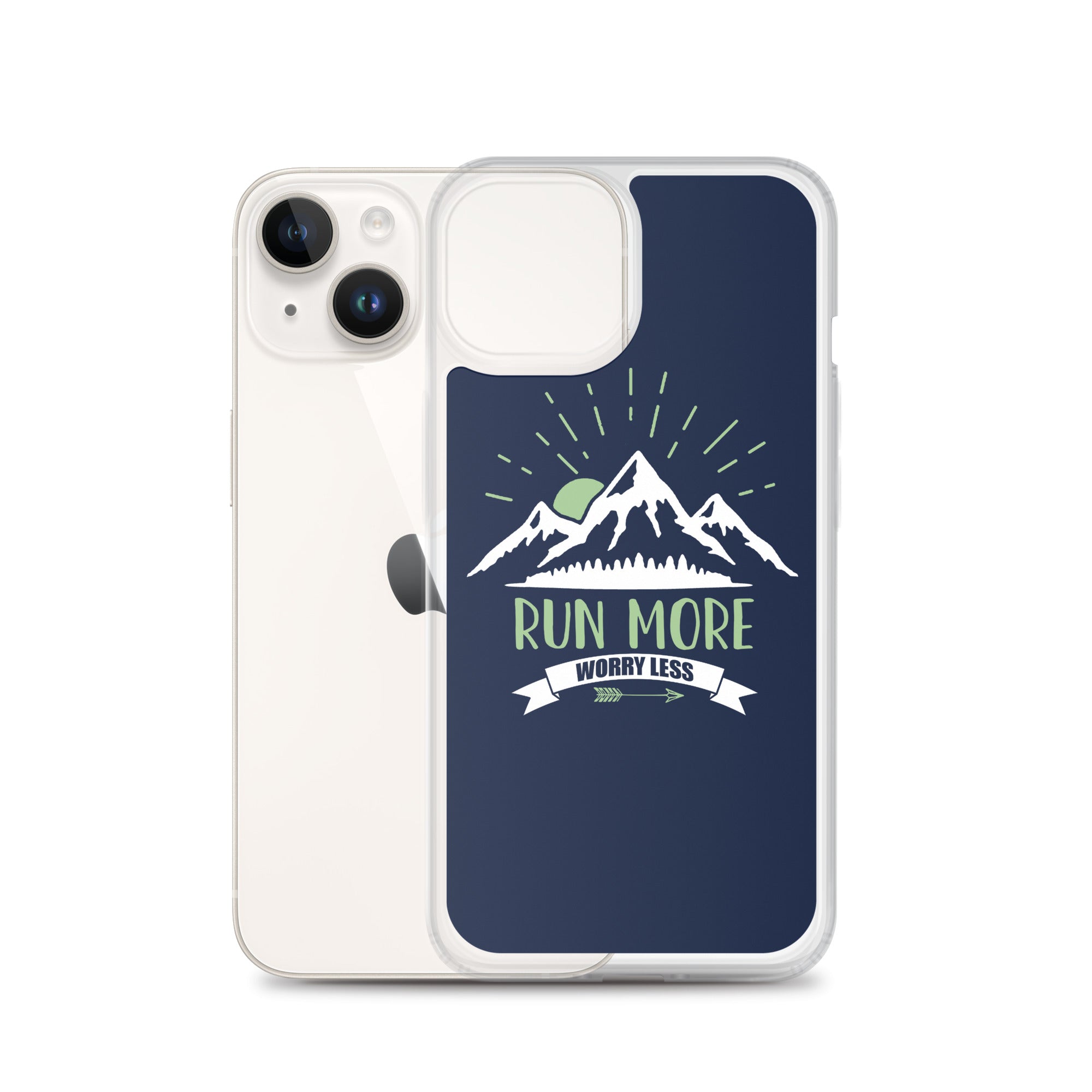 Run More Navy iPhone Case