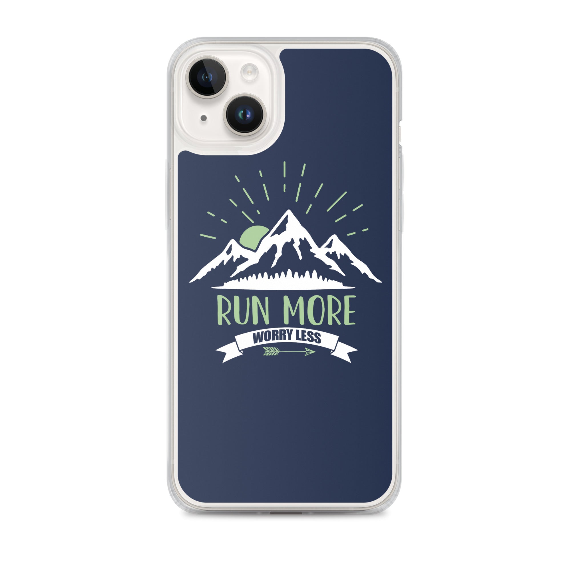 Run More Navy iPhone Case