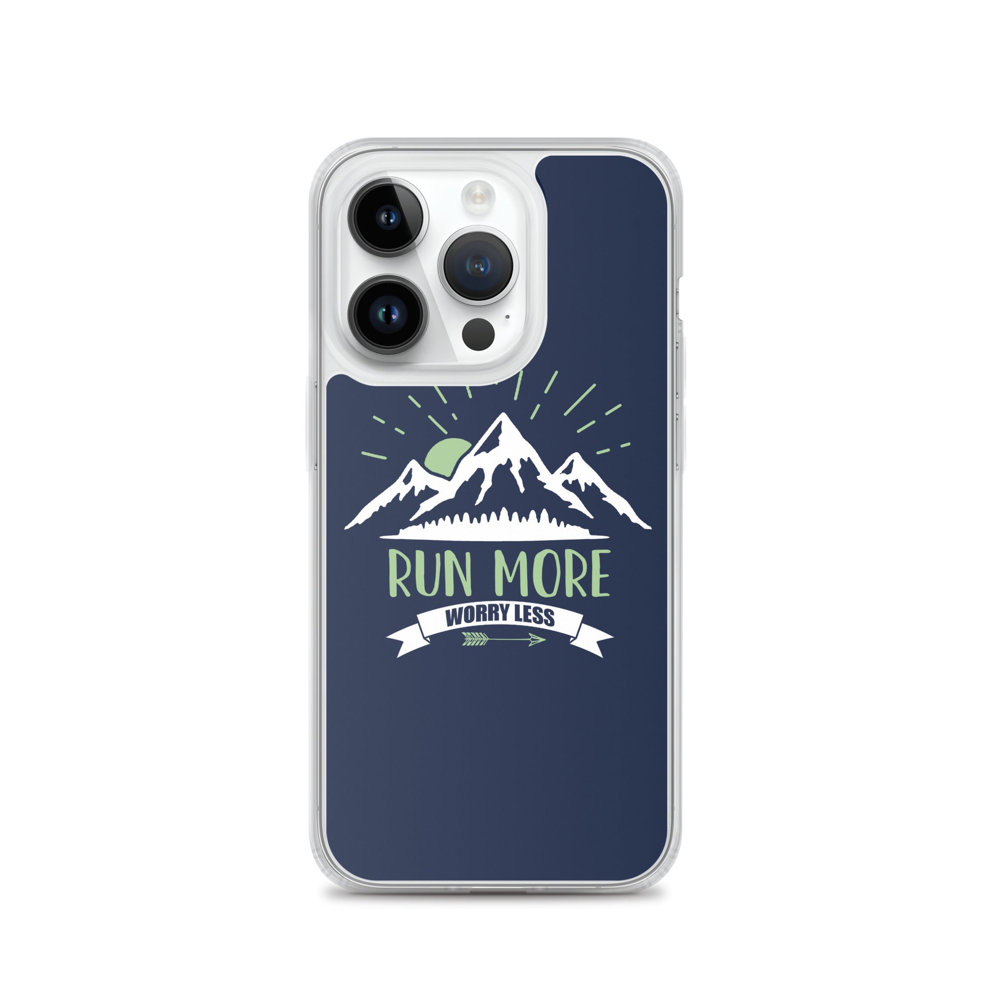 Run More Navy iPhone Case