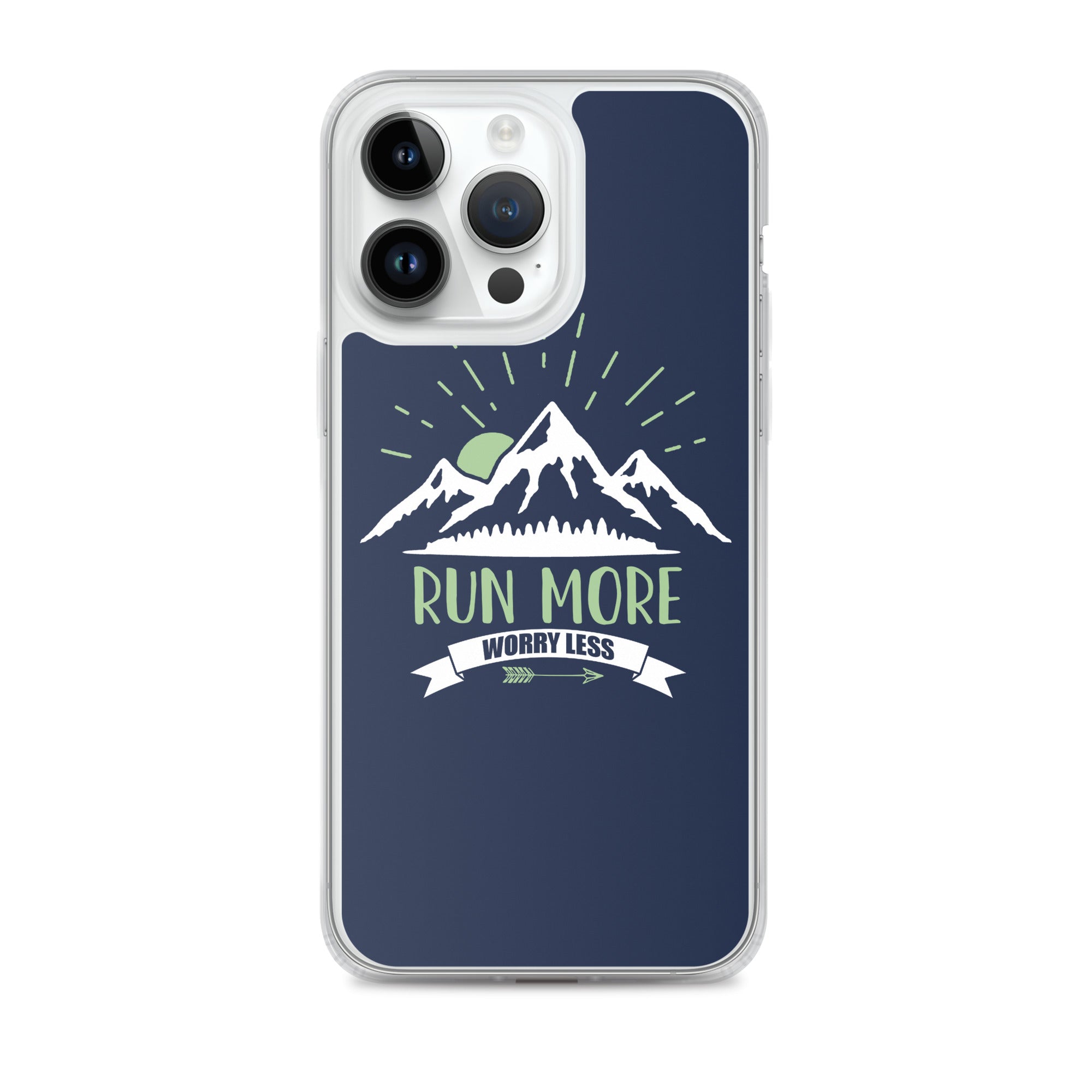 Run More Navy iPhone Case