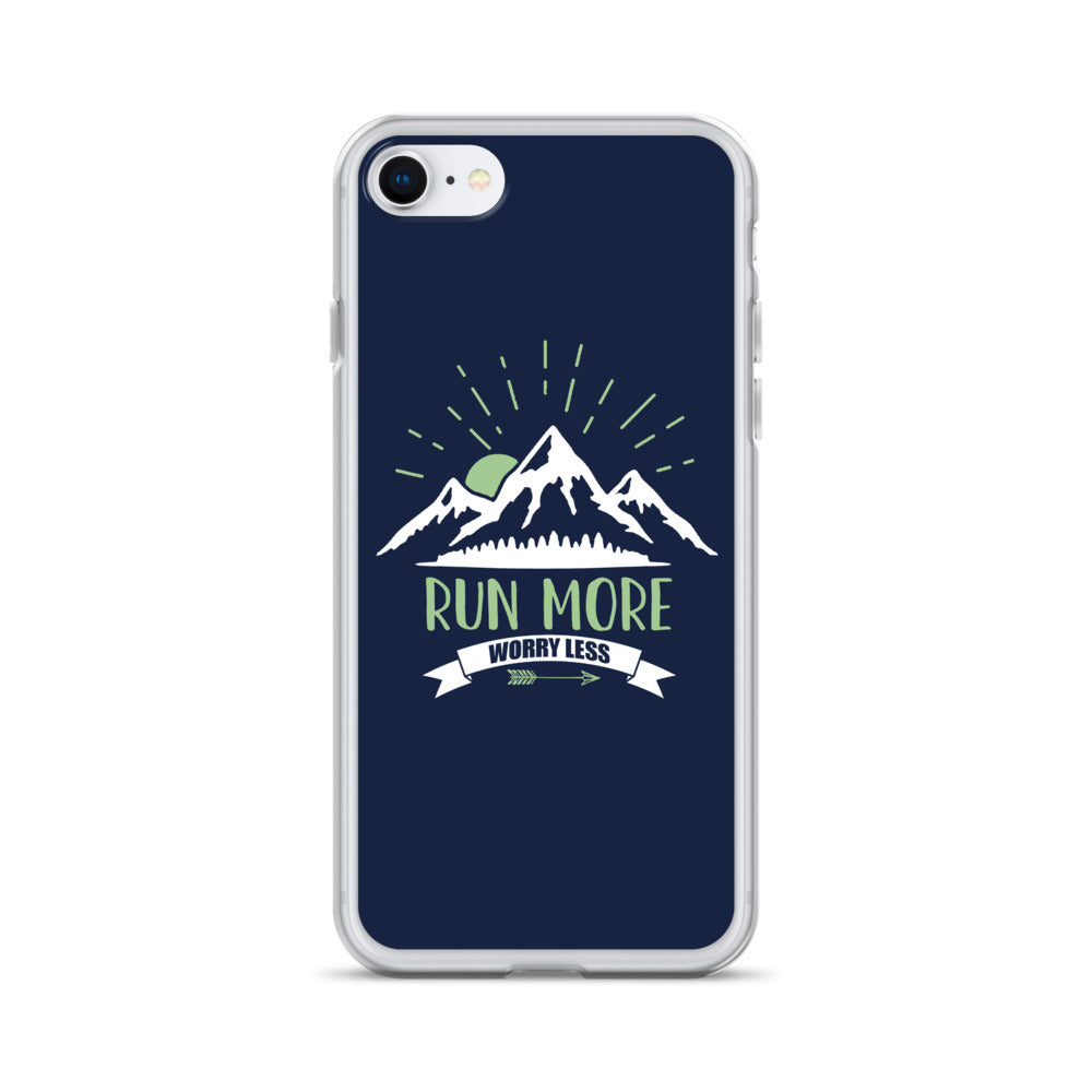 Run More Navy iPhone Case