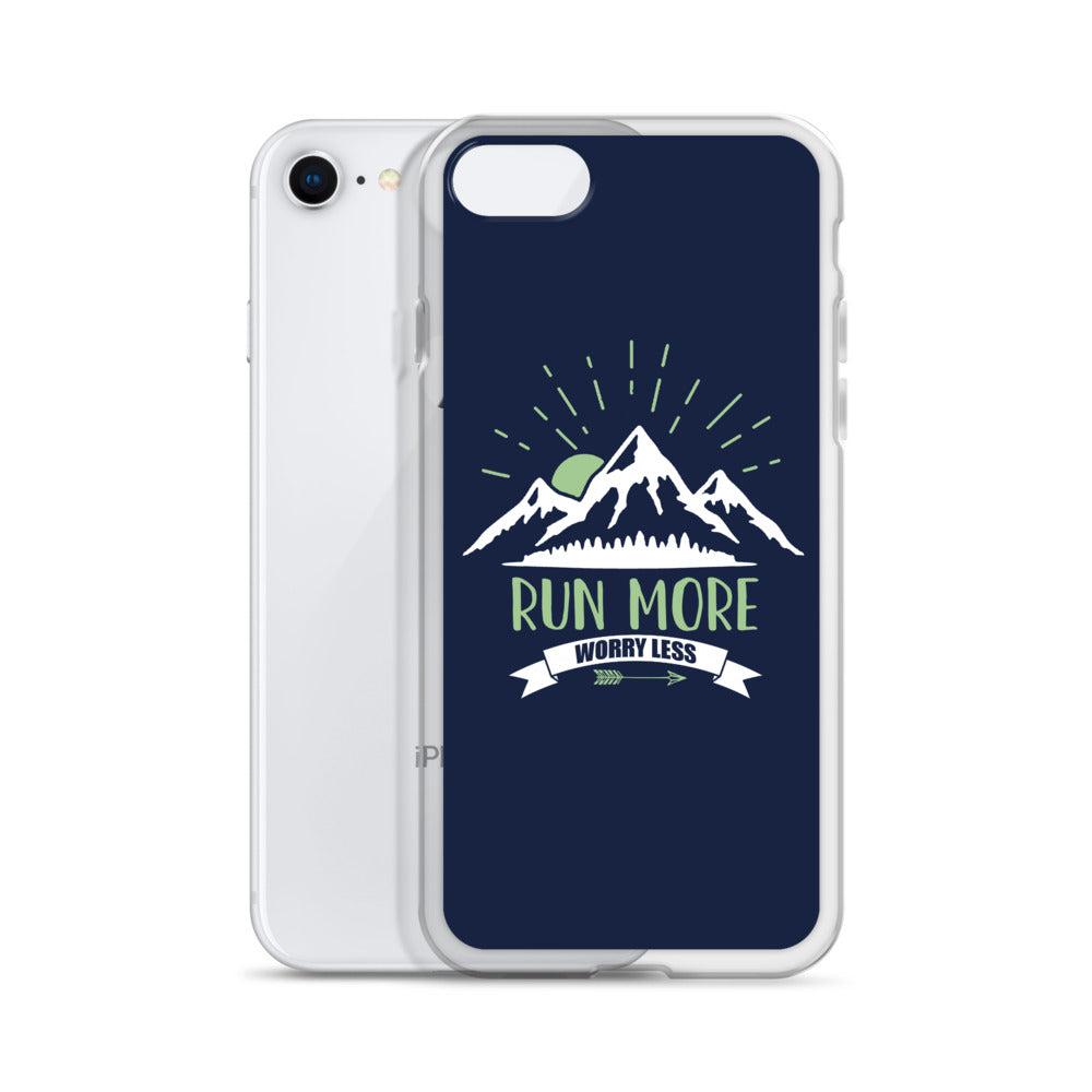 Run More Navy iPhone Case