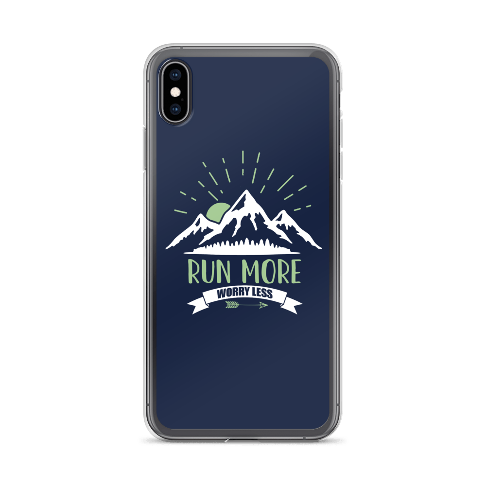 Run More Navy iPhone Case