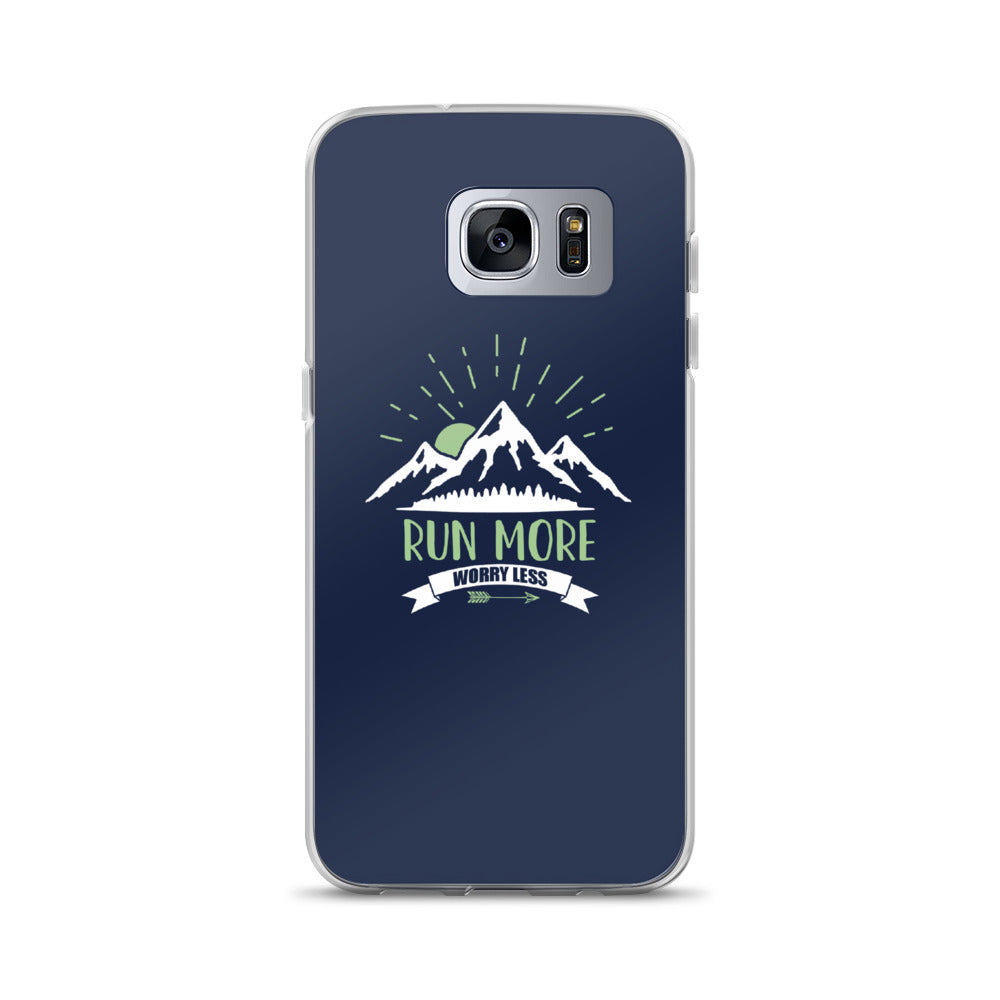 Run More Navy Samsung Case