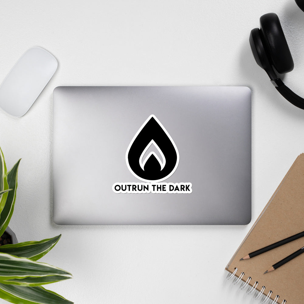 Outrun Flame Sticker